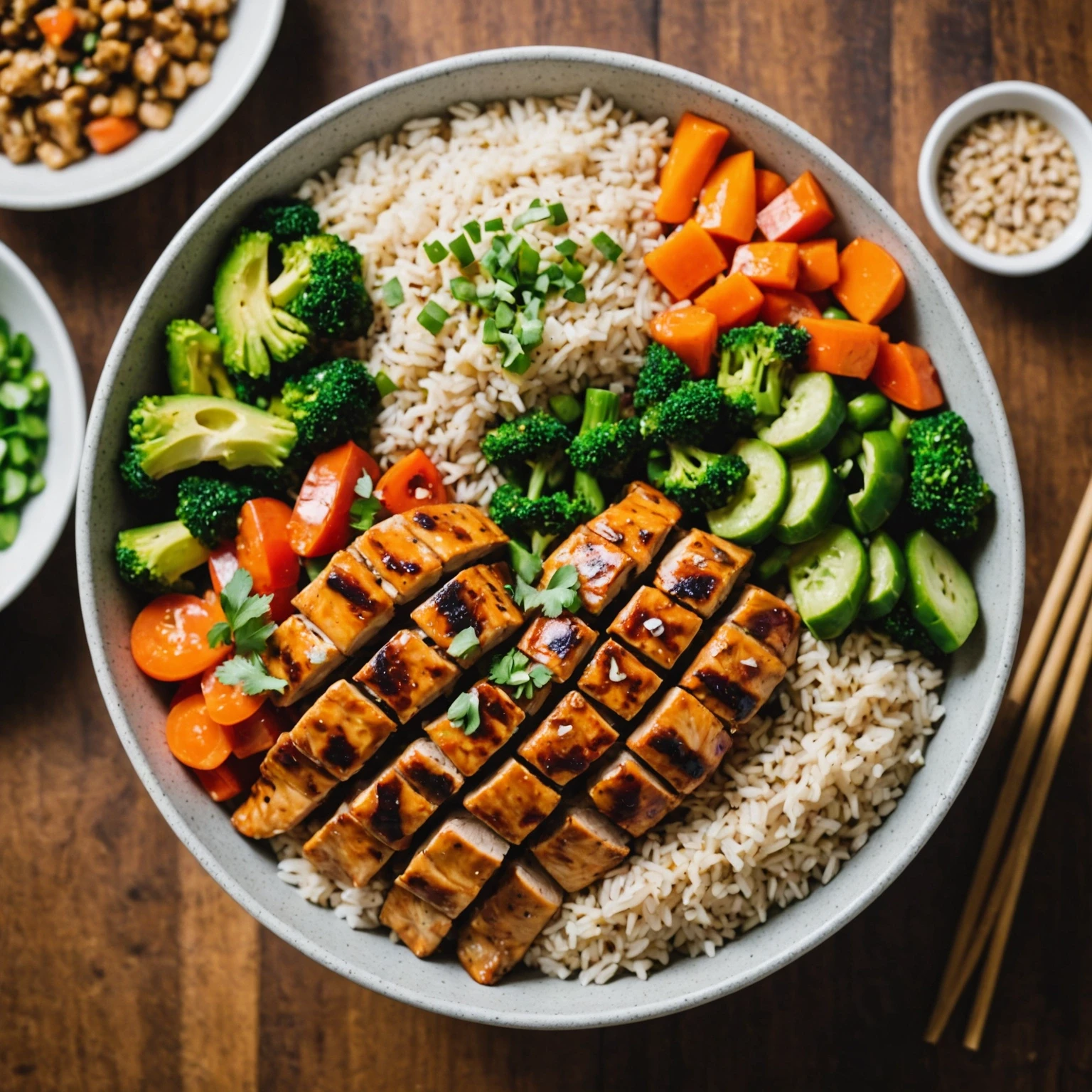 Asian Chicken Lunch Bowl Recipe | Give Me Cookie