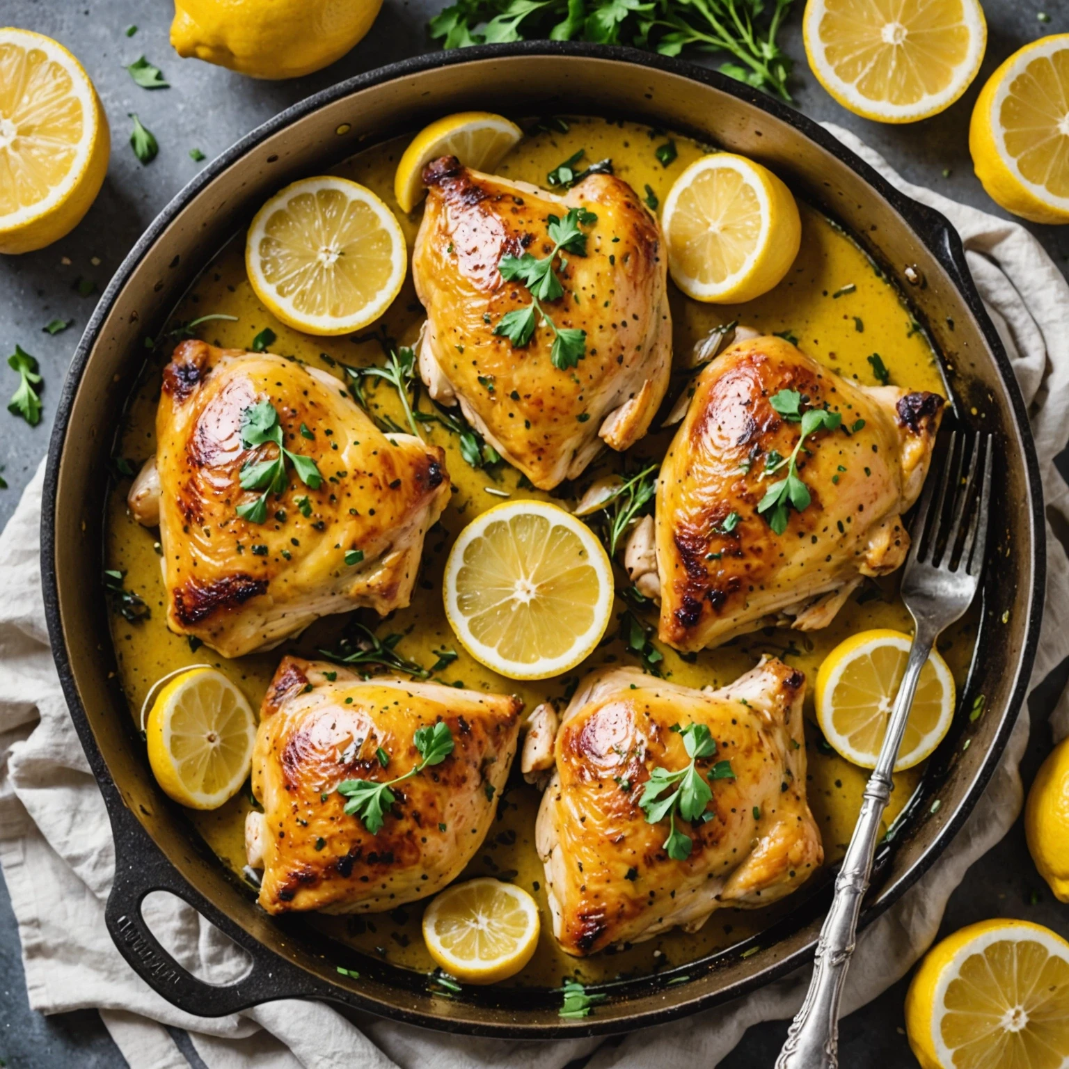 Recipe Image Baked Lemon Chicken Thighs