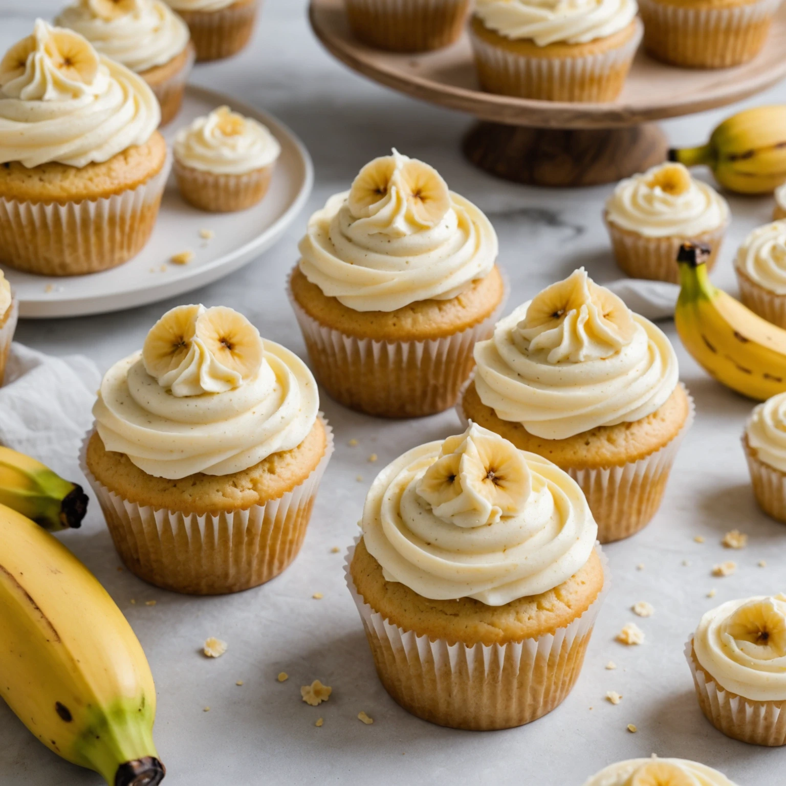 Recipe Image Banana Cream Cupcakes