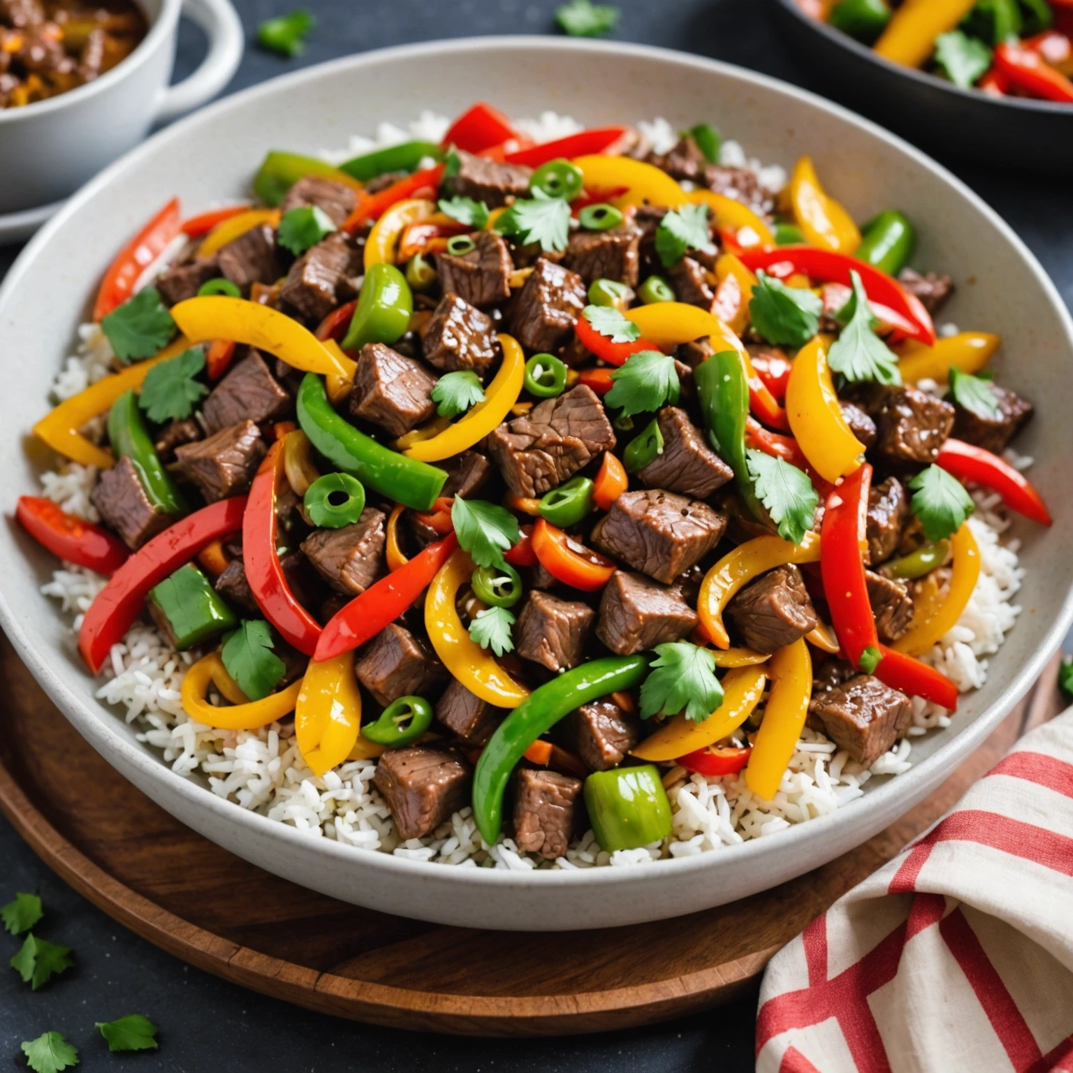 Recipe Image Beef Stir-Fry with Bell Peppers