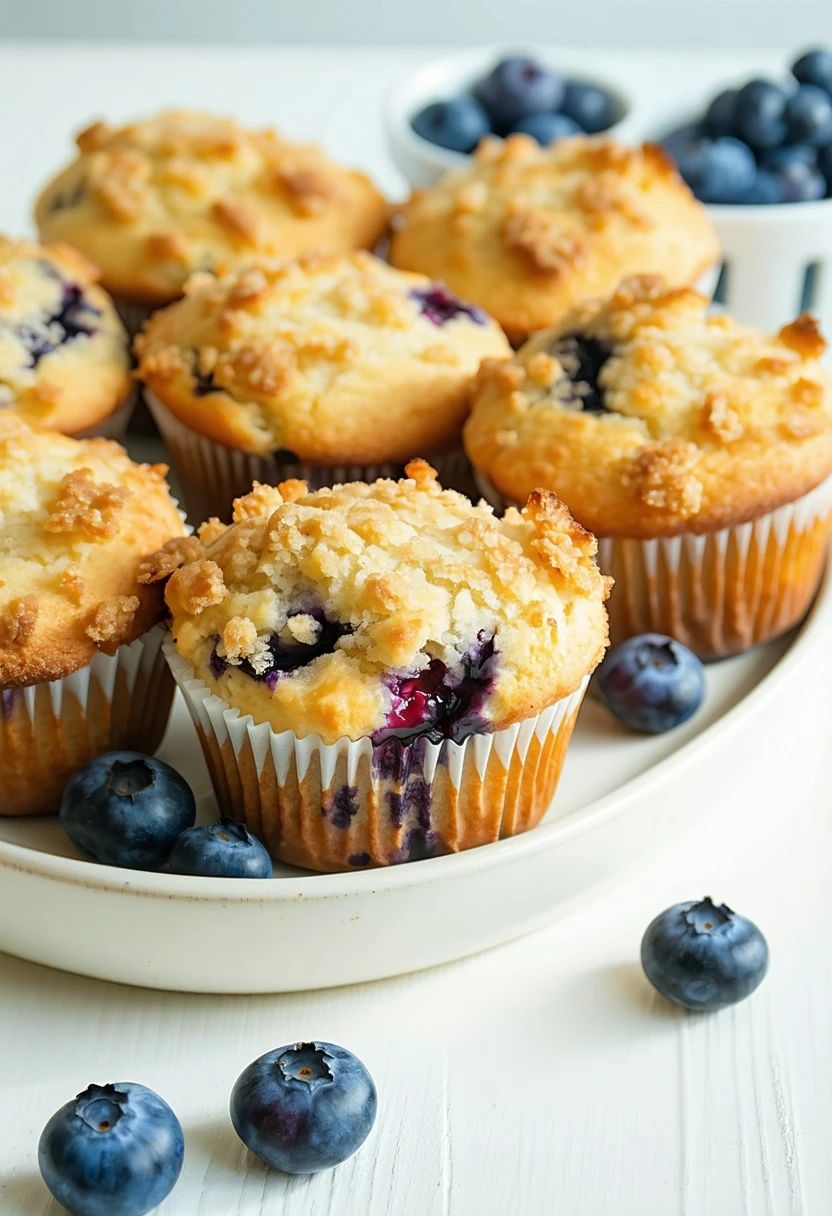Recipe Image Blueberry Streusel Muffins