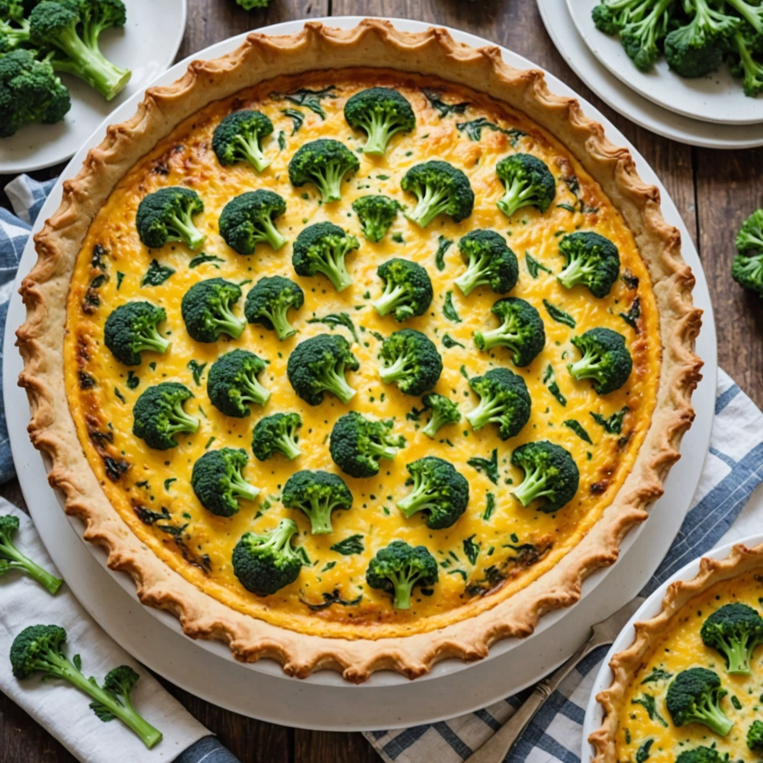 Recipe Image Broccoli and Cheese Quiche