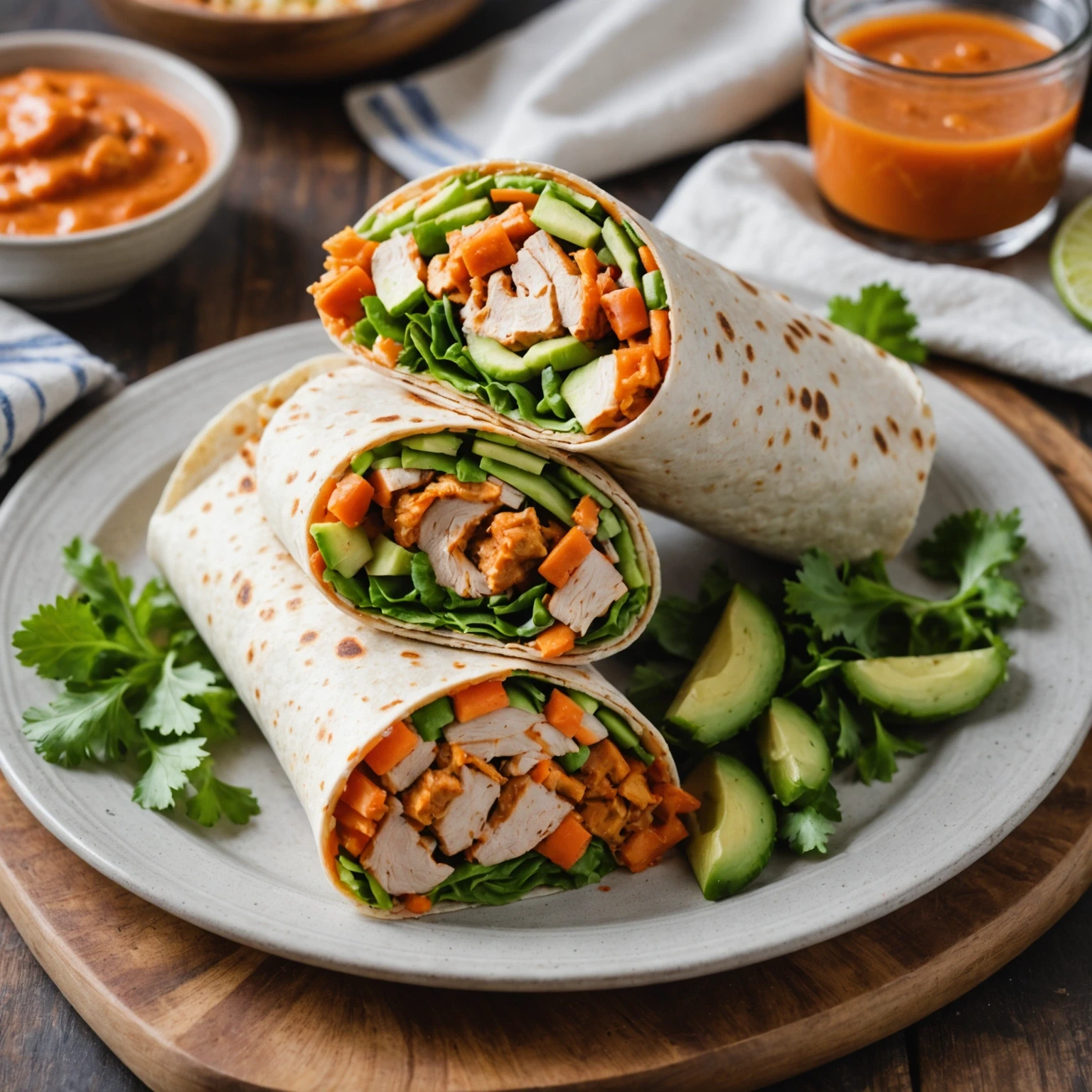 Recipe Image Buffalo Turkey Wrap