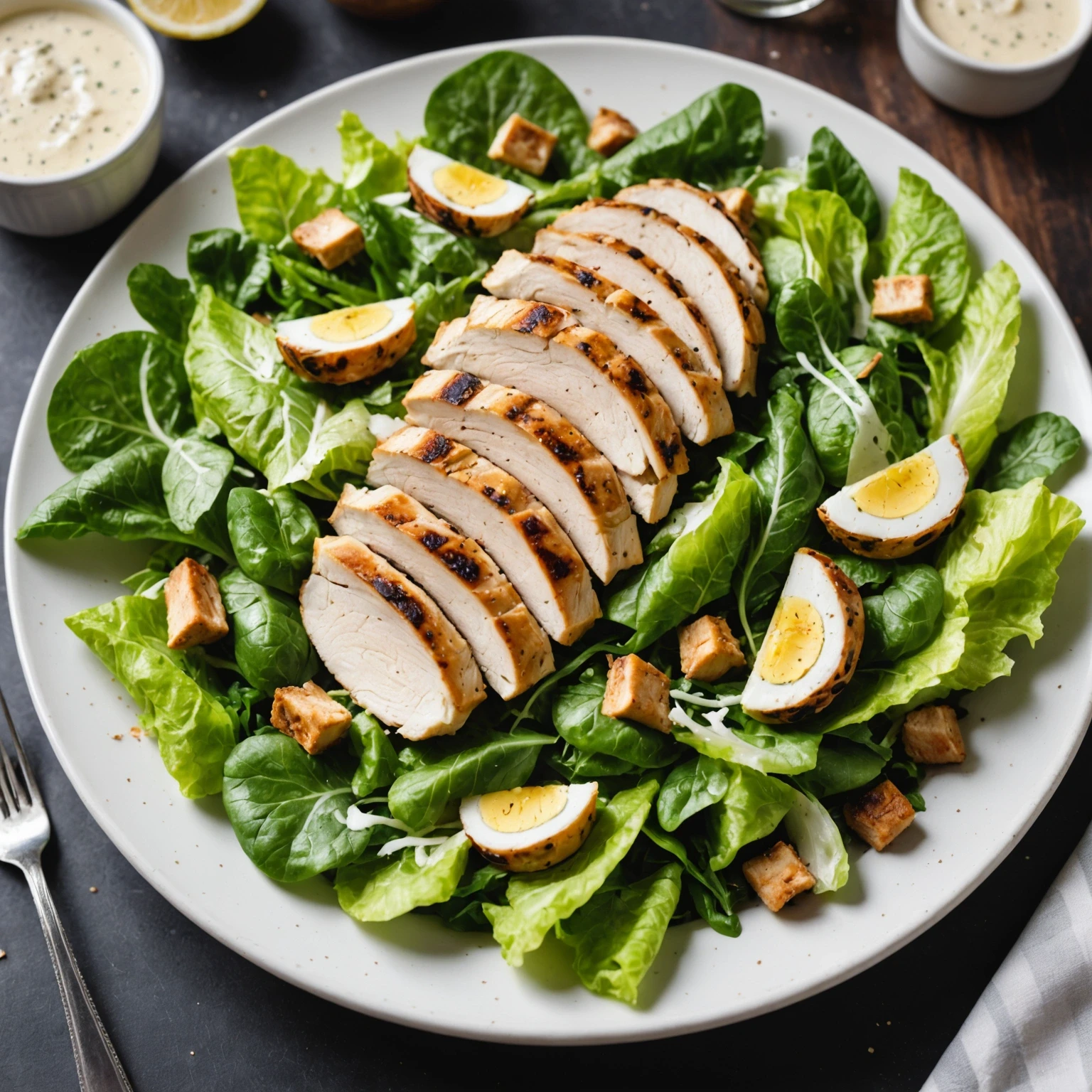 Recipe Image Caesar Salad with Grilled Chicken