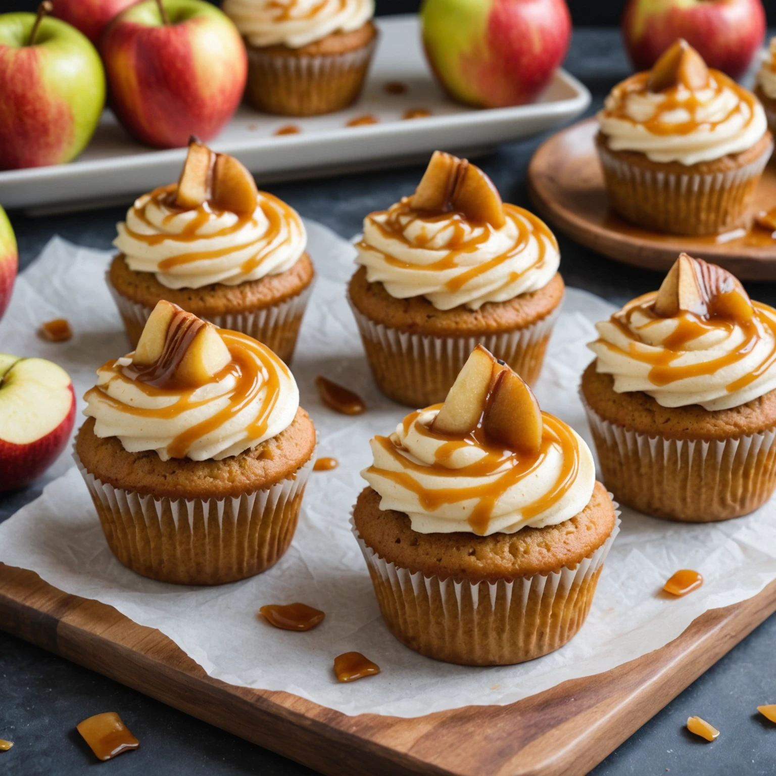 Recipe Image Caramel Apple Cupcakes