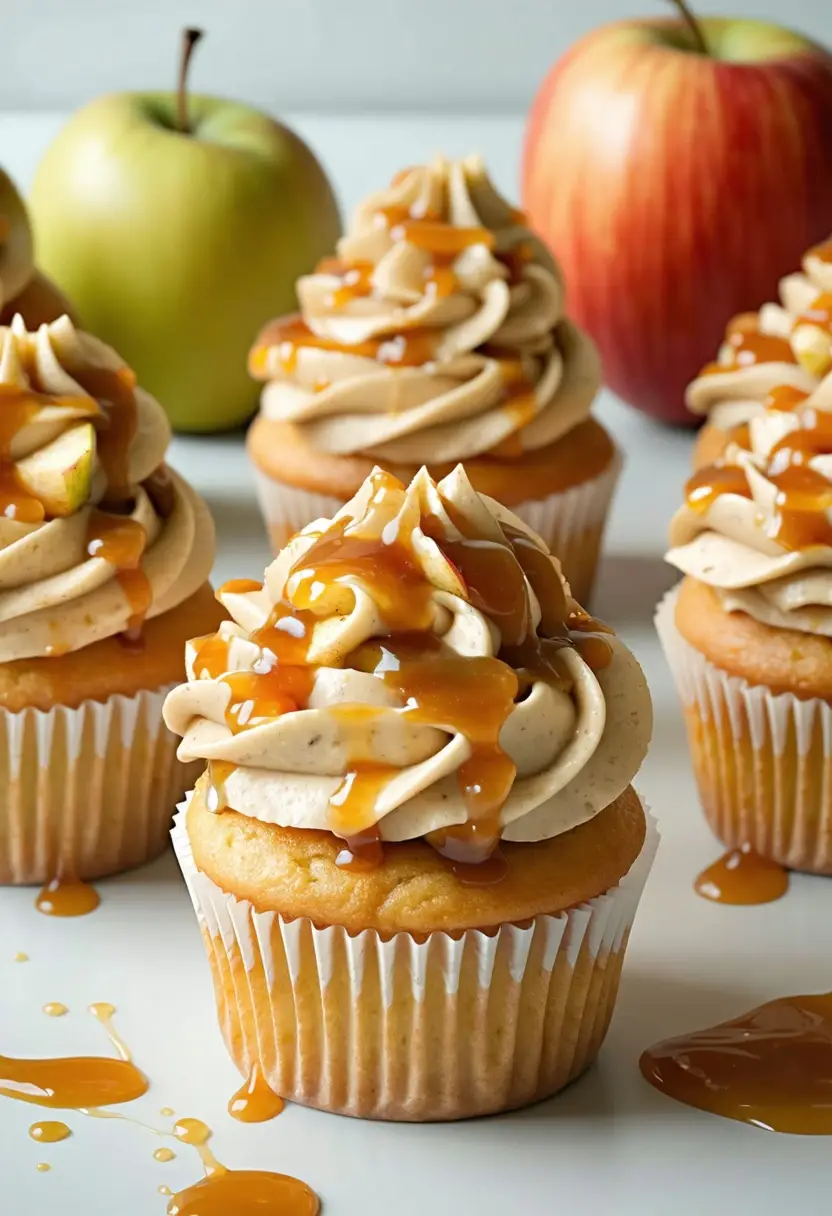 Recipe Image Caramel Apple Cupcakes