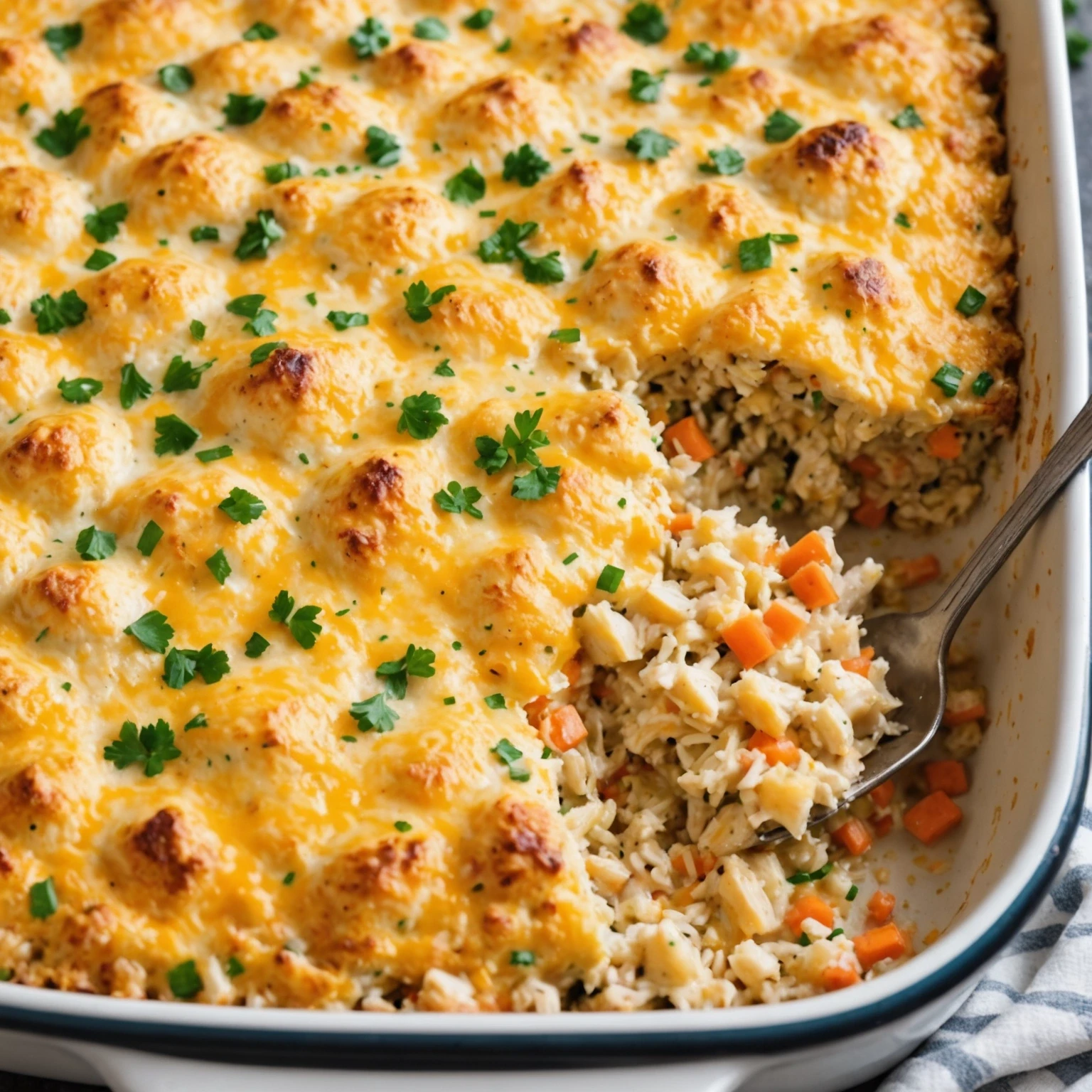 Recipe Image Cheesy Chicken and Rice Casserole