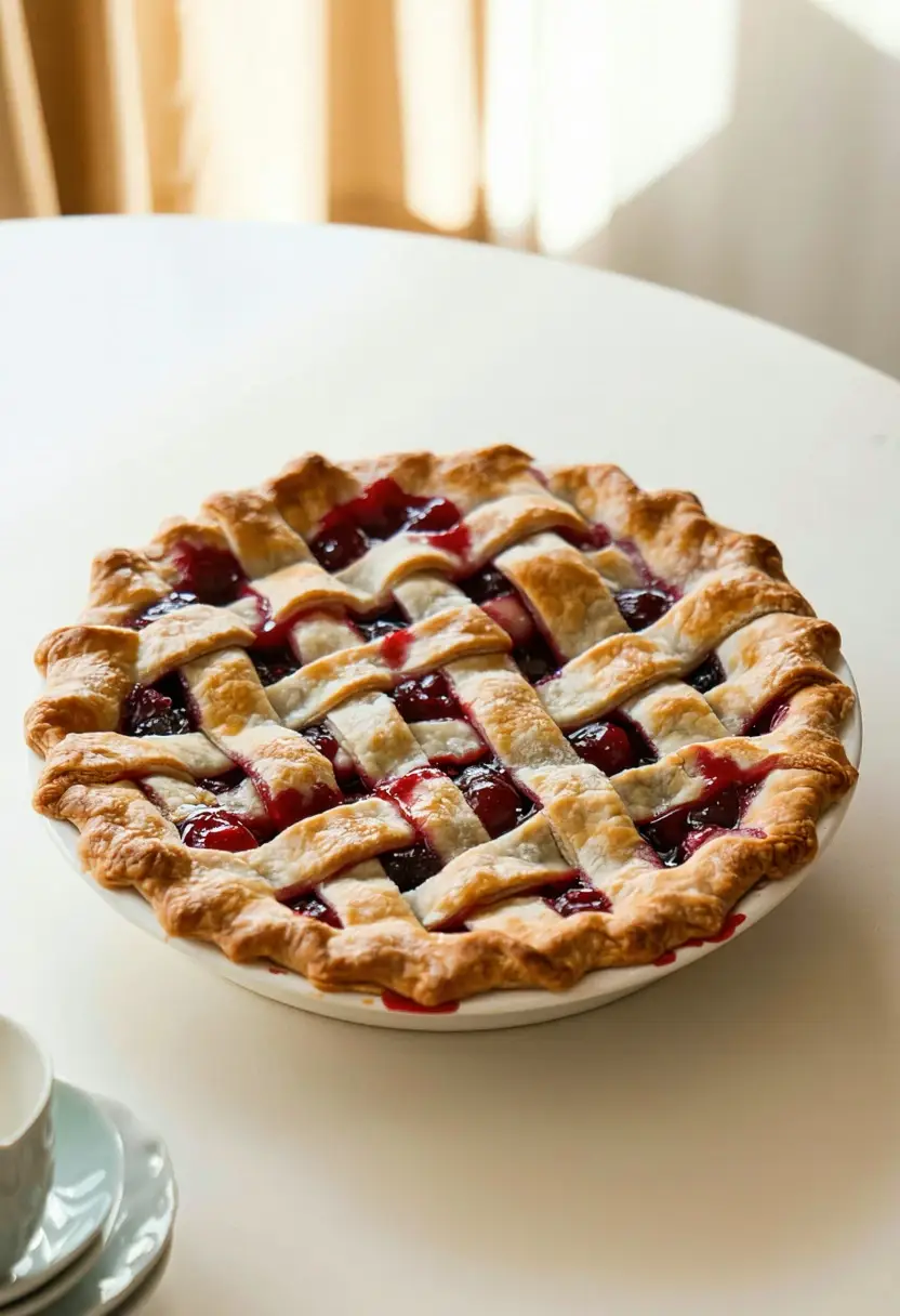 Recipe Image Cherry Lattice Pie