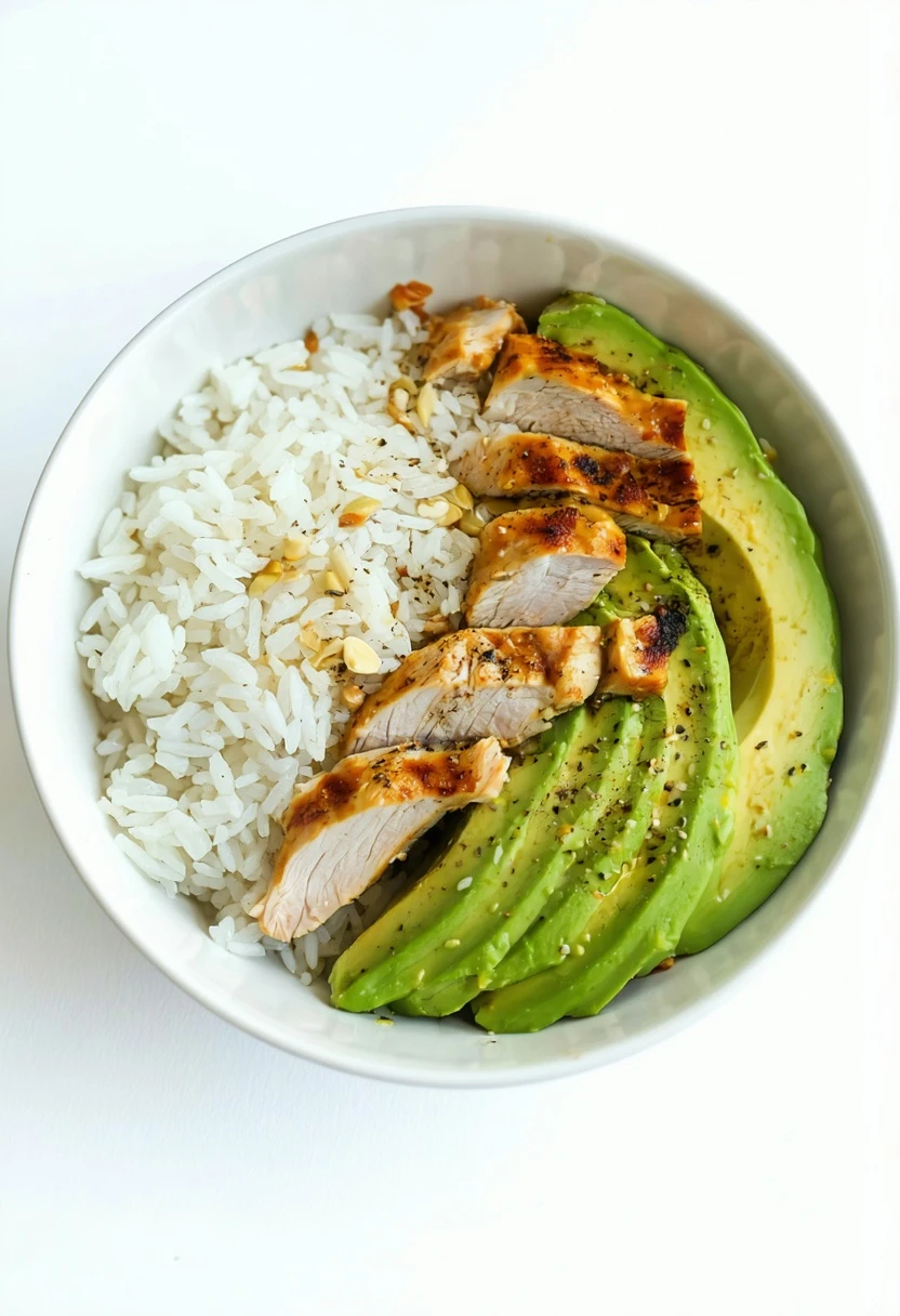 Recipe Image Chicken and Avocado Rice Bowl