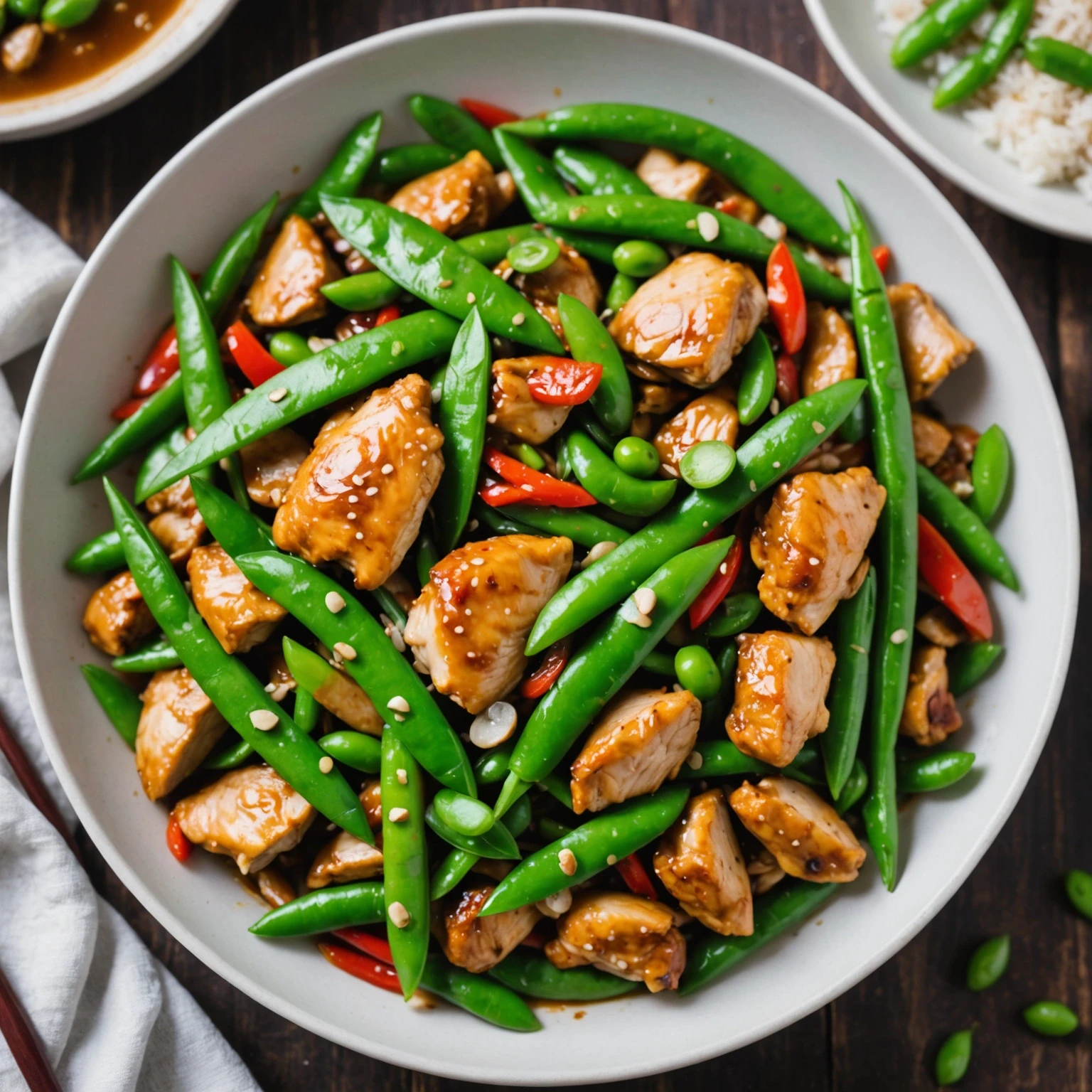 Recipe Image Chicken and Snow Pea Stir-Fry