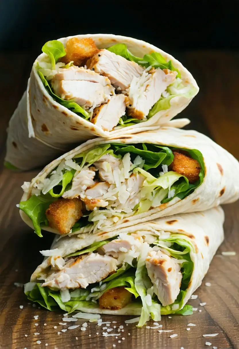 Recipe Image Chicken Caesar Wrap