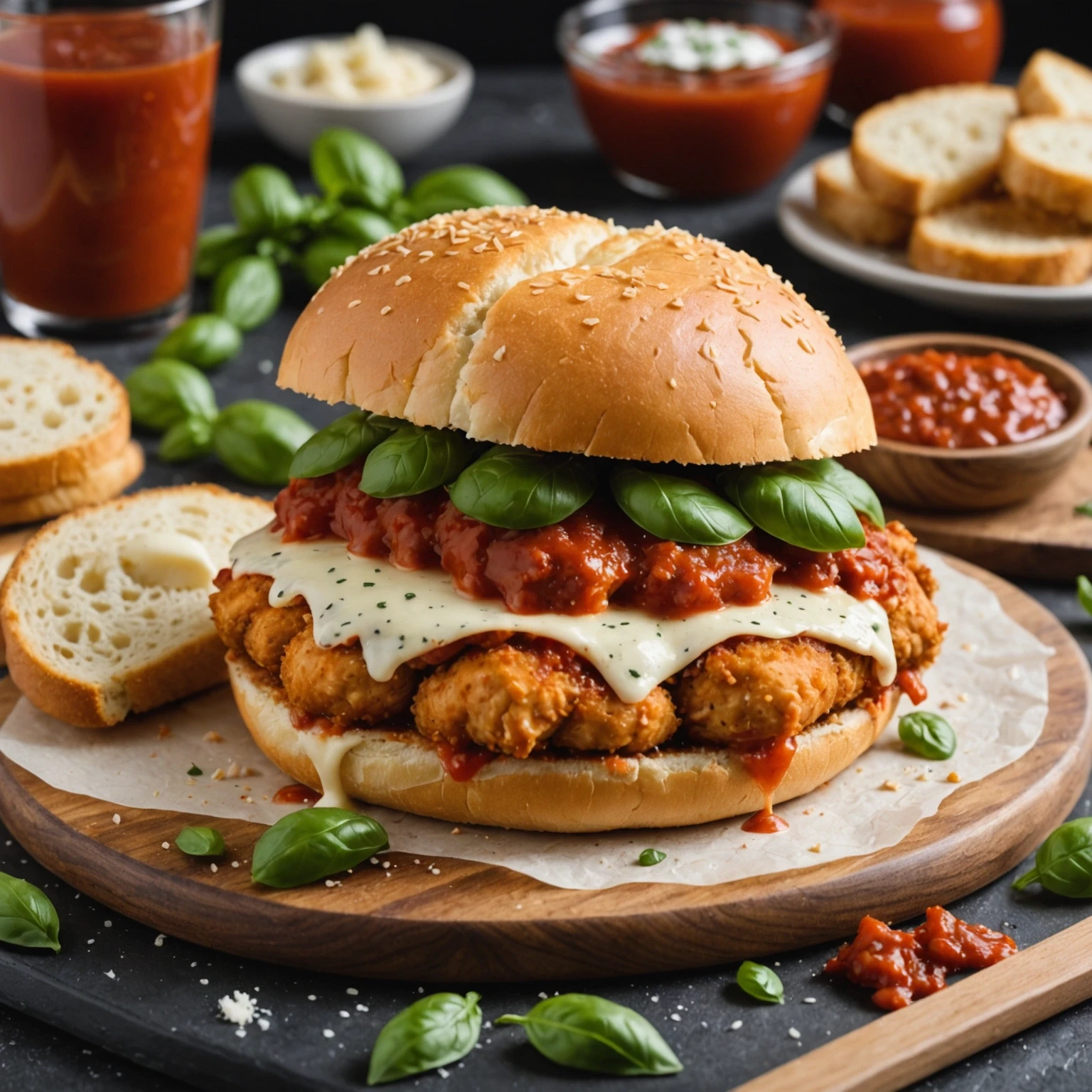 Recipe Image Chicken Parmesan Sandwich