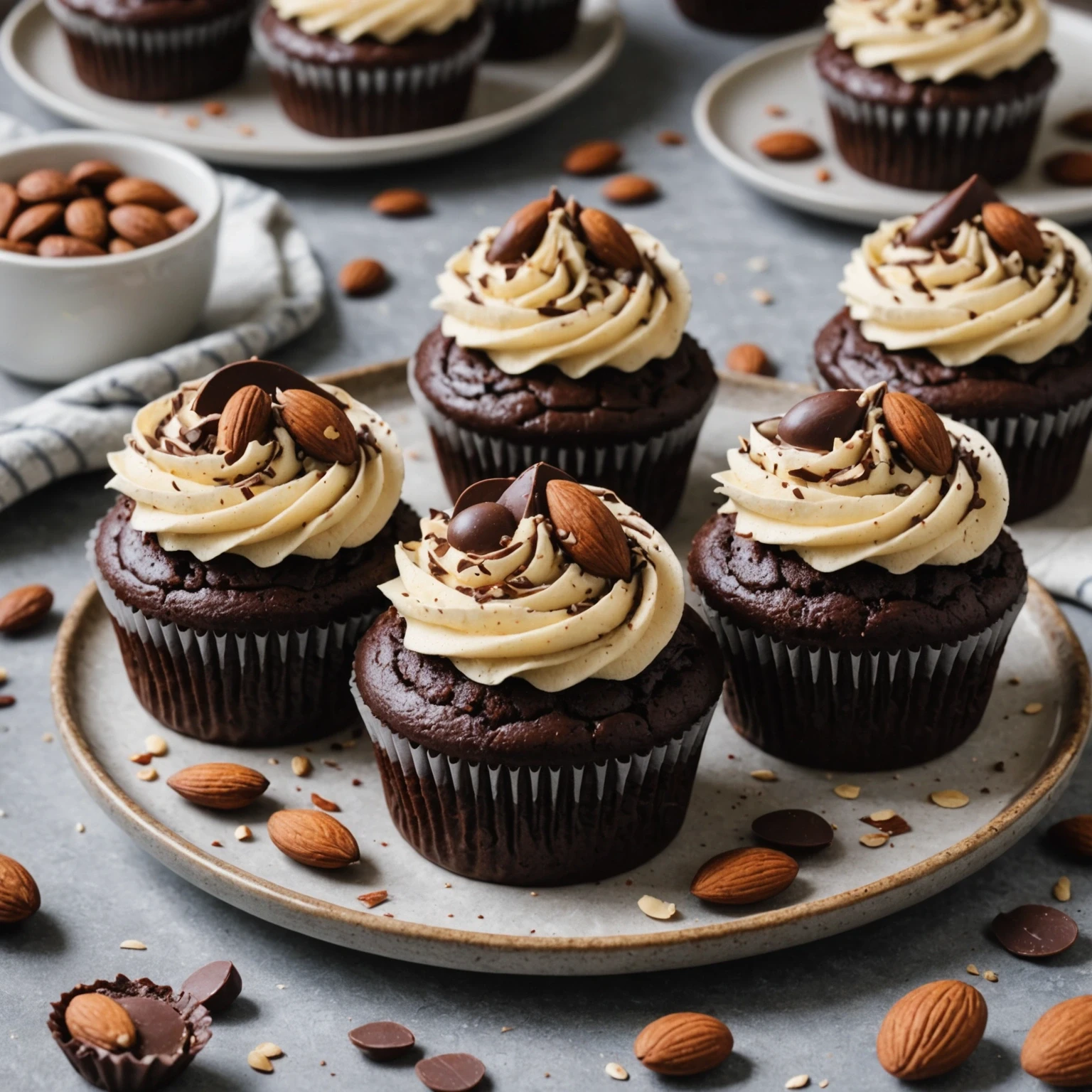 Recipe Image Chocolate Almond Cupcakes