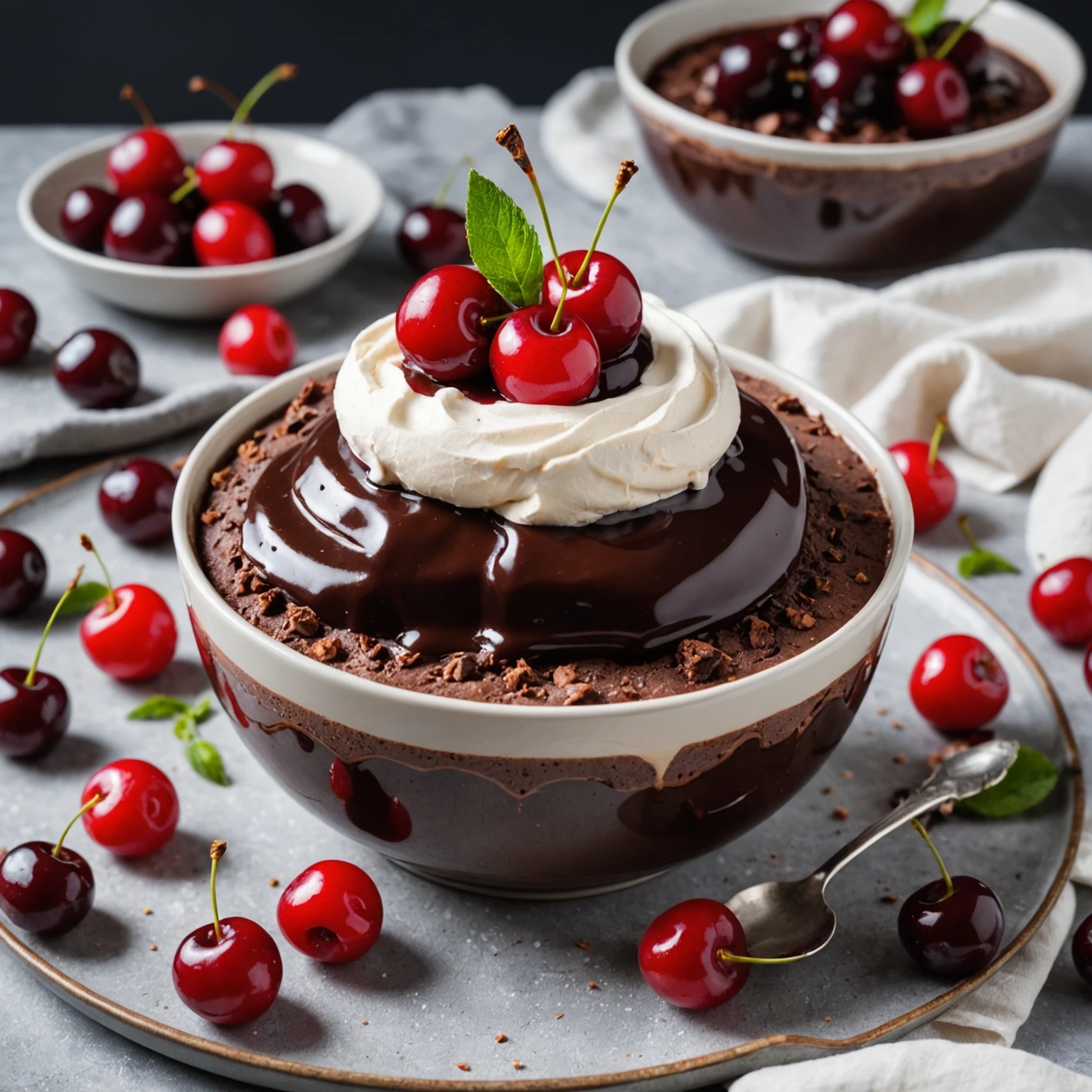Recipe Image Chocolate Cherry Pudding