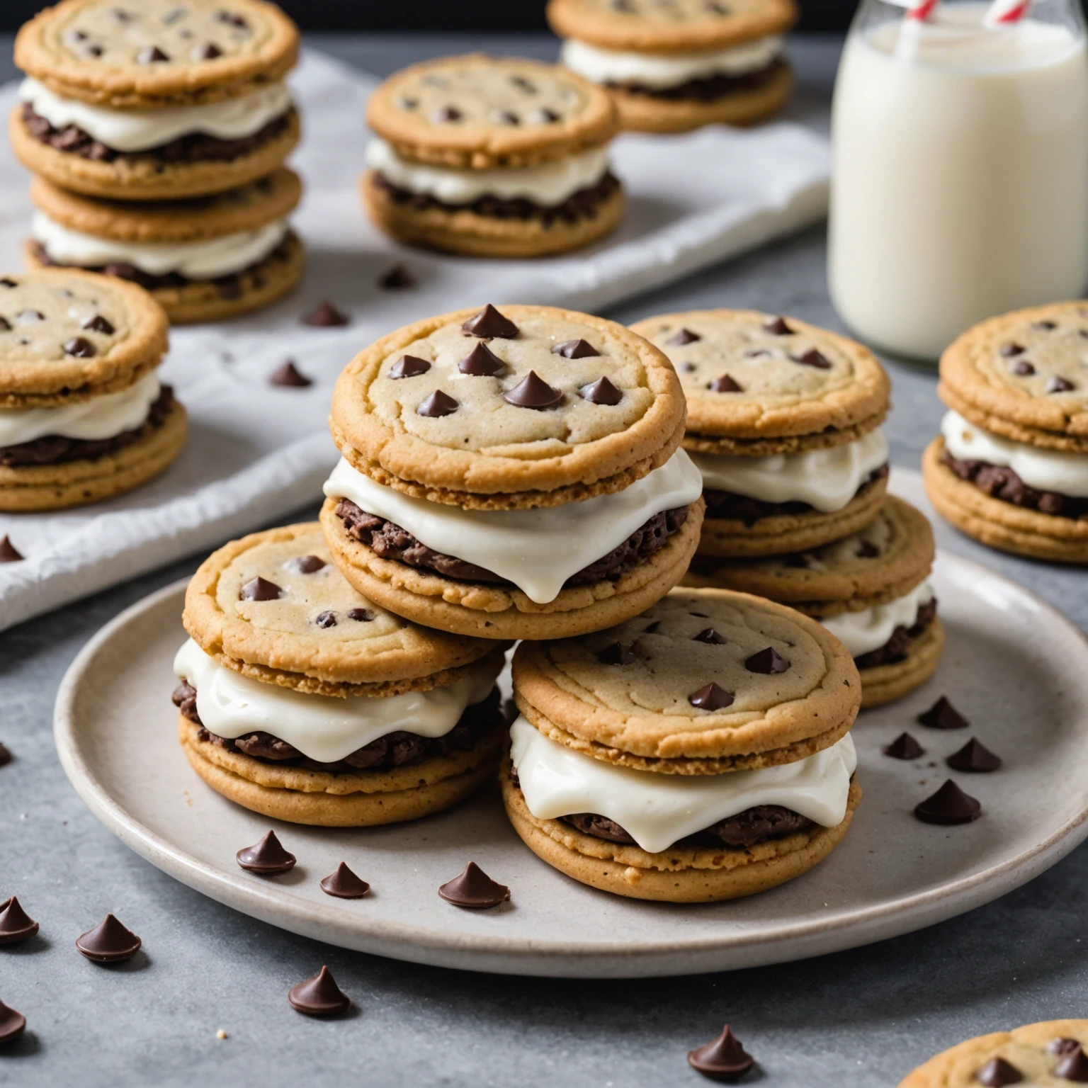 Recipe Image Chocolate Chip Cookie Sandwiches