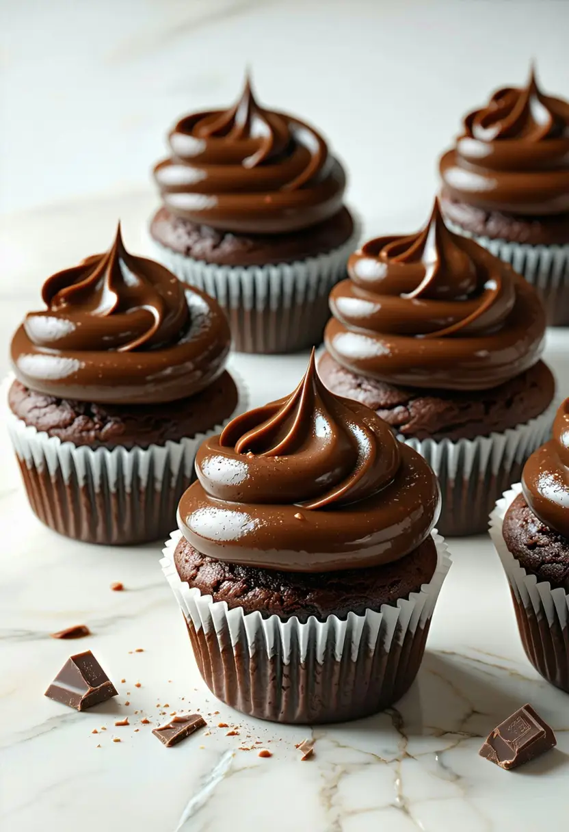 Recipe Image Chocolate Cupcakes with Ganache