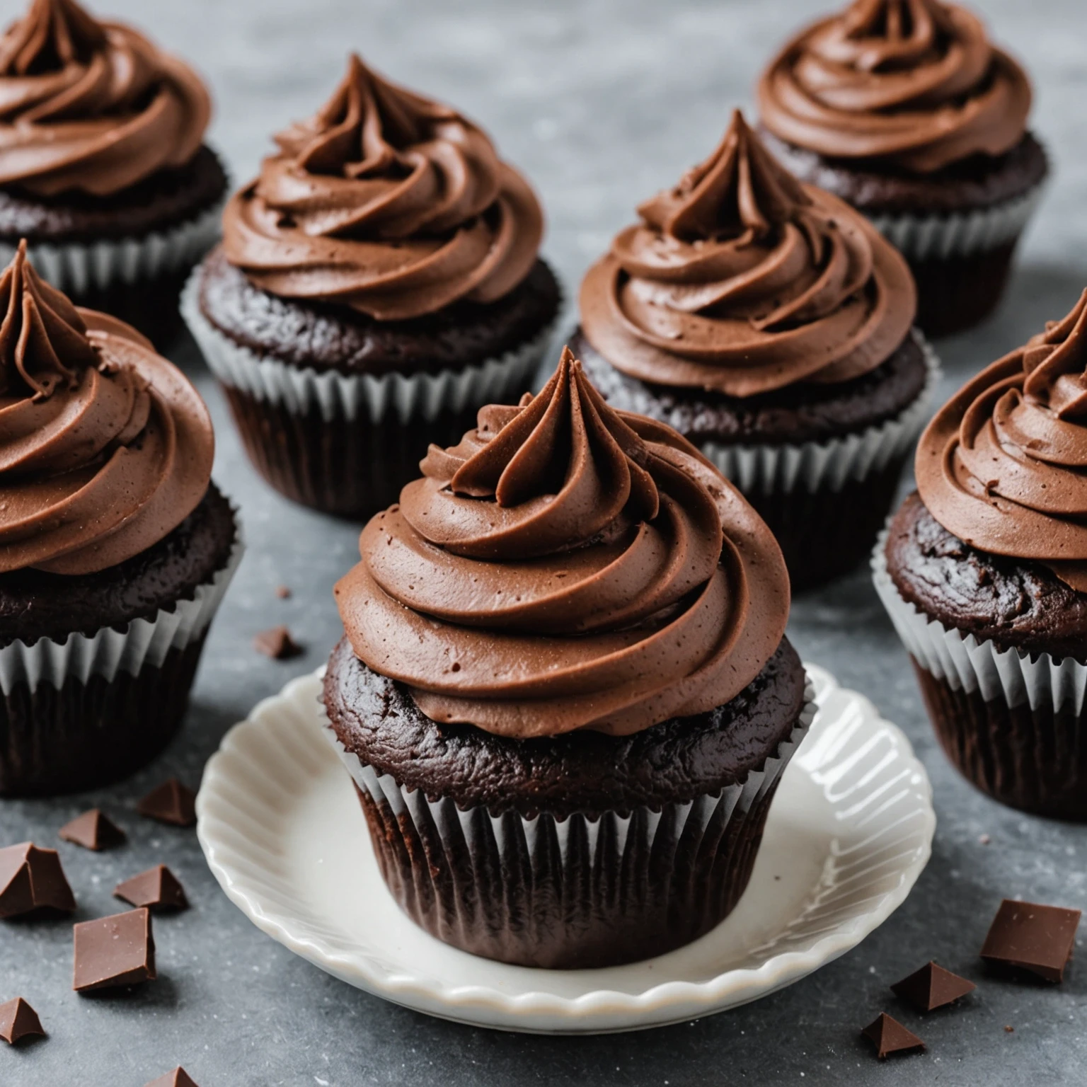 Recipe Image Chocolate Frosted Cupcakes