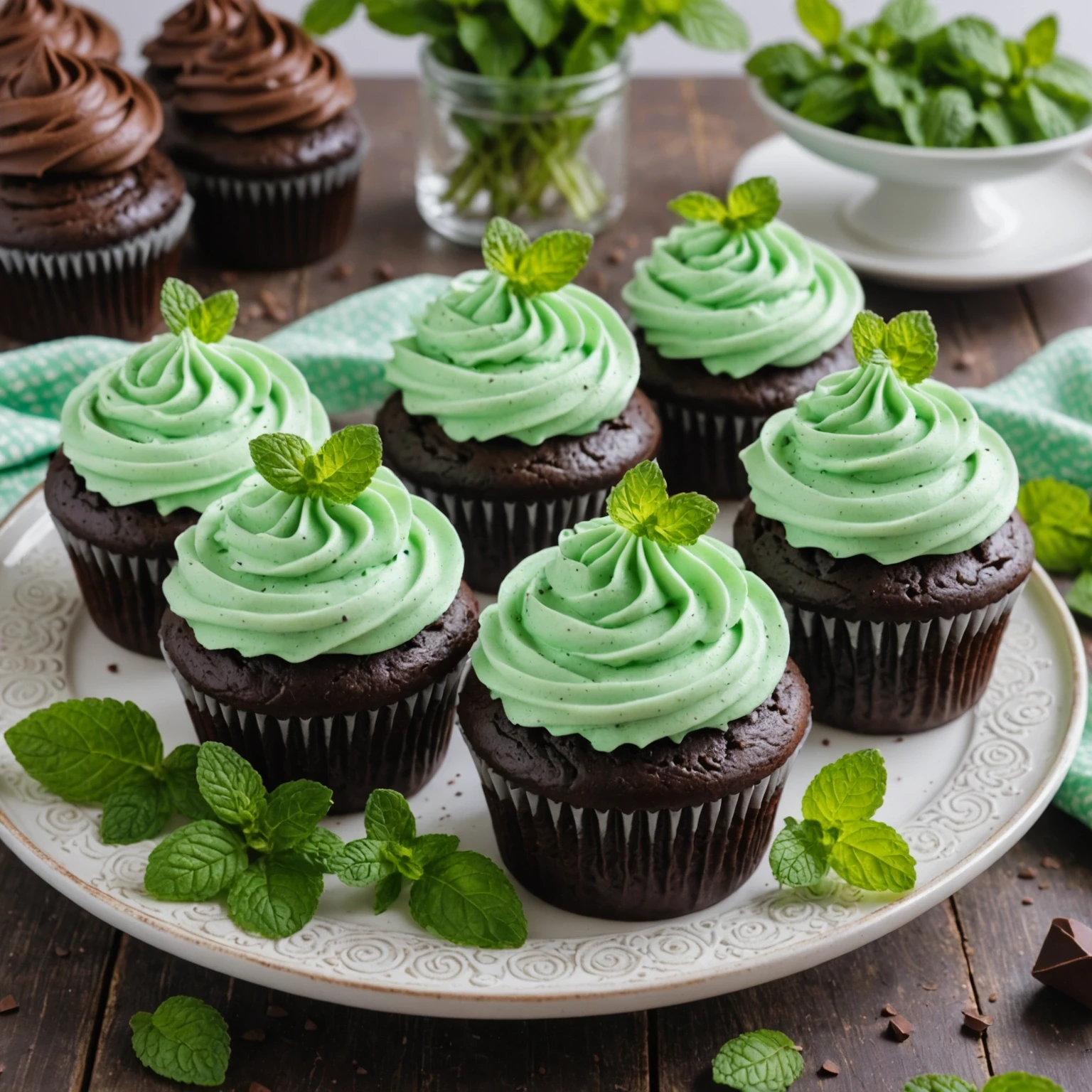 Recipe Image Chocolate Mint Cupcakes