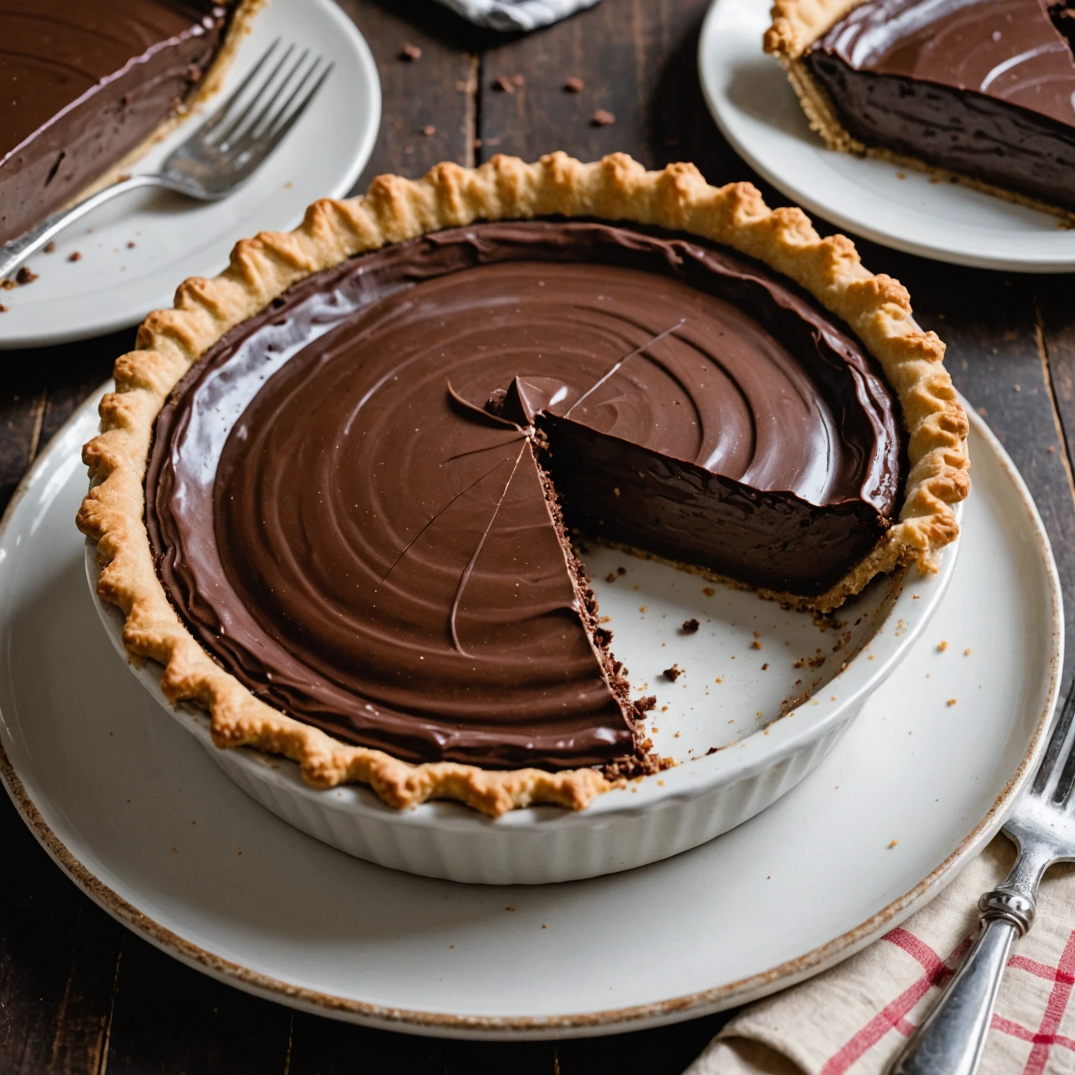 Recipe Image Chocolate Pudding Pie