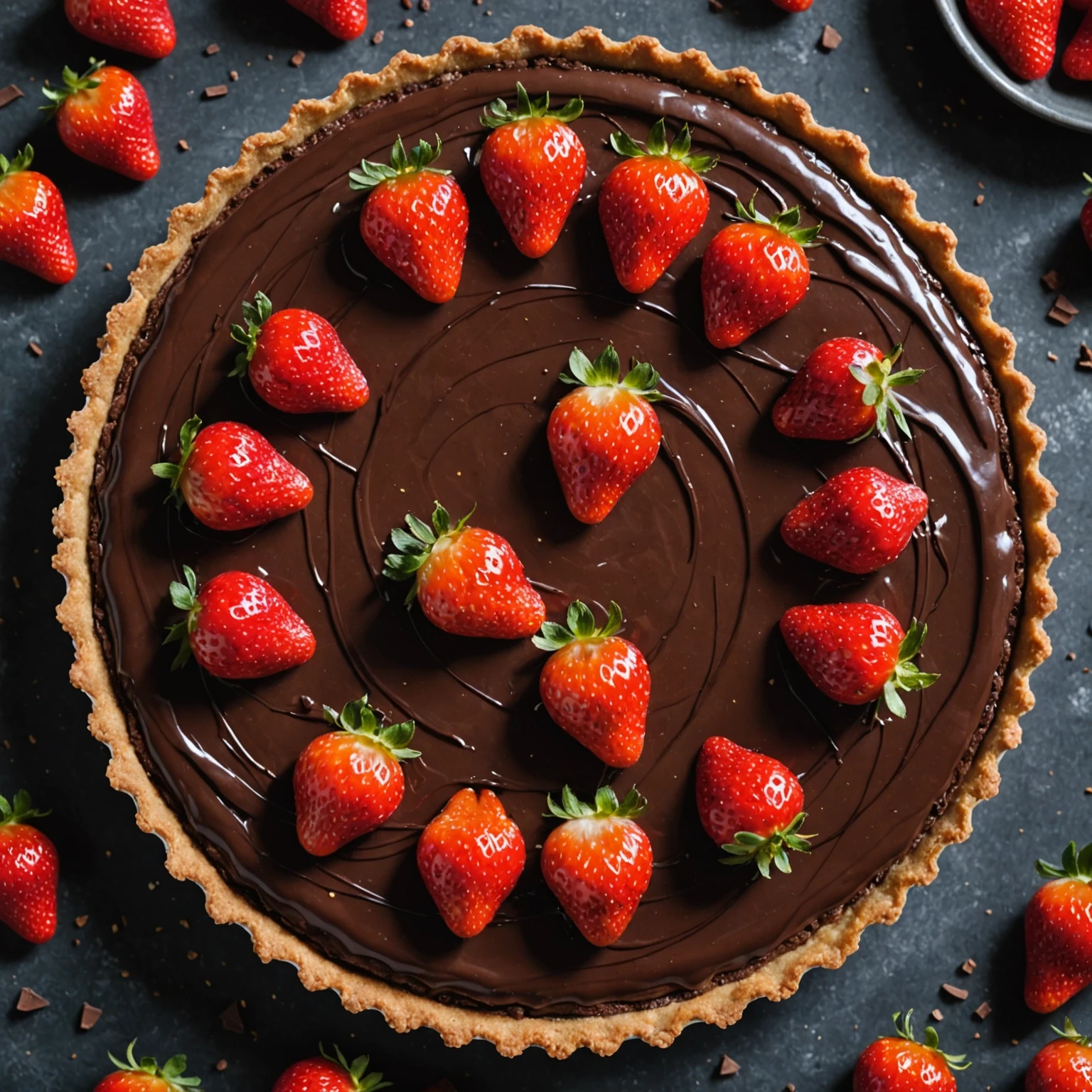 Recipe Image Chocolate Strawberry Tart