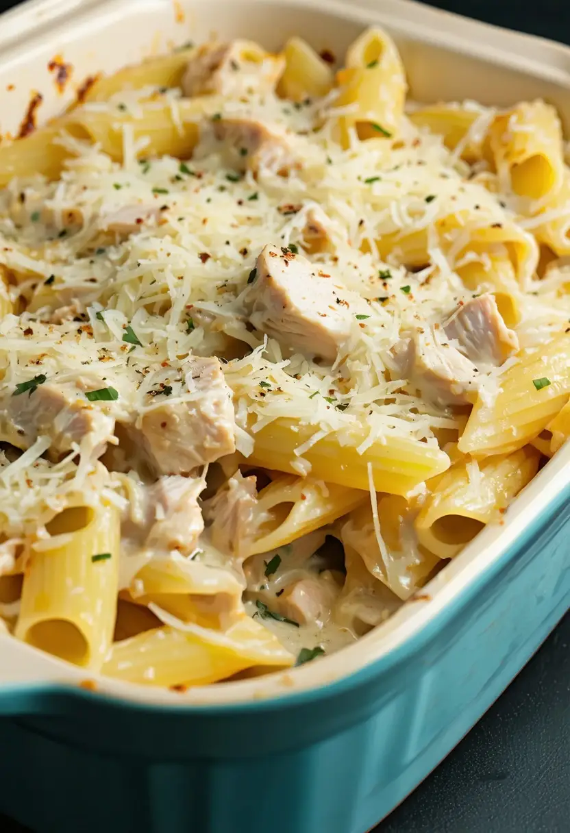 Recipe Image Classic Chicken Alfredo Casserole