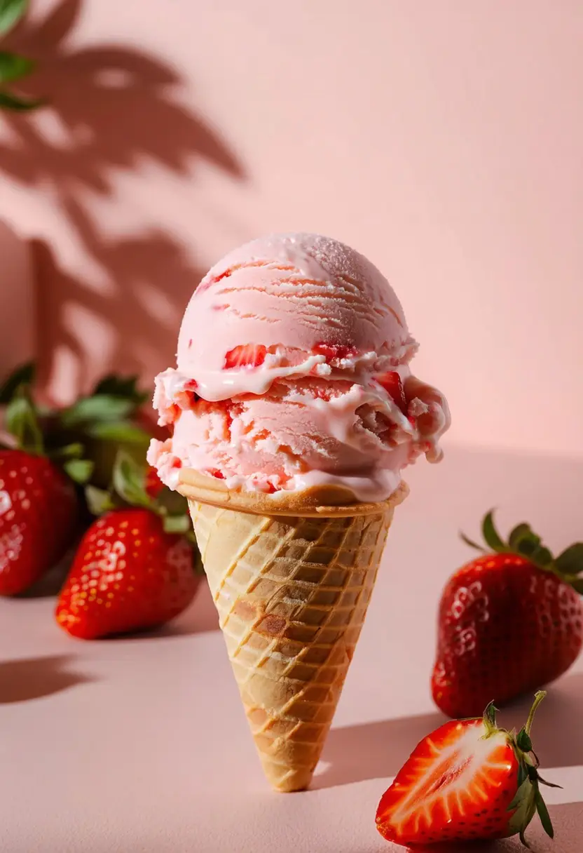 Recipe Image Classic Strawberry Ice Cream