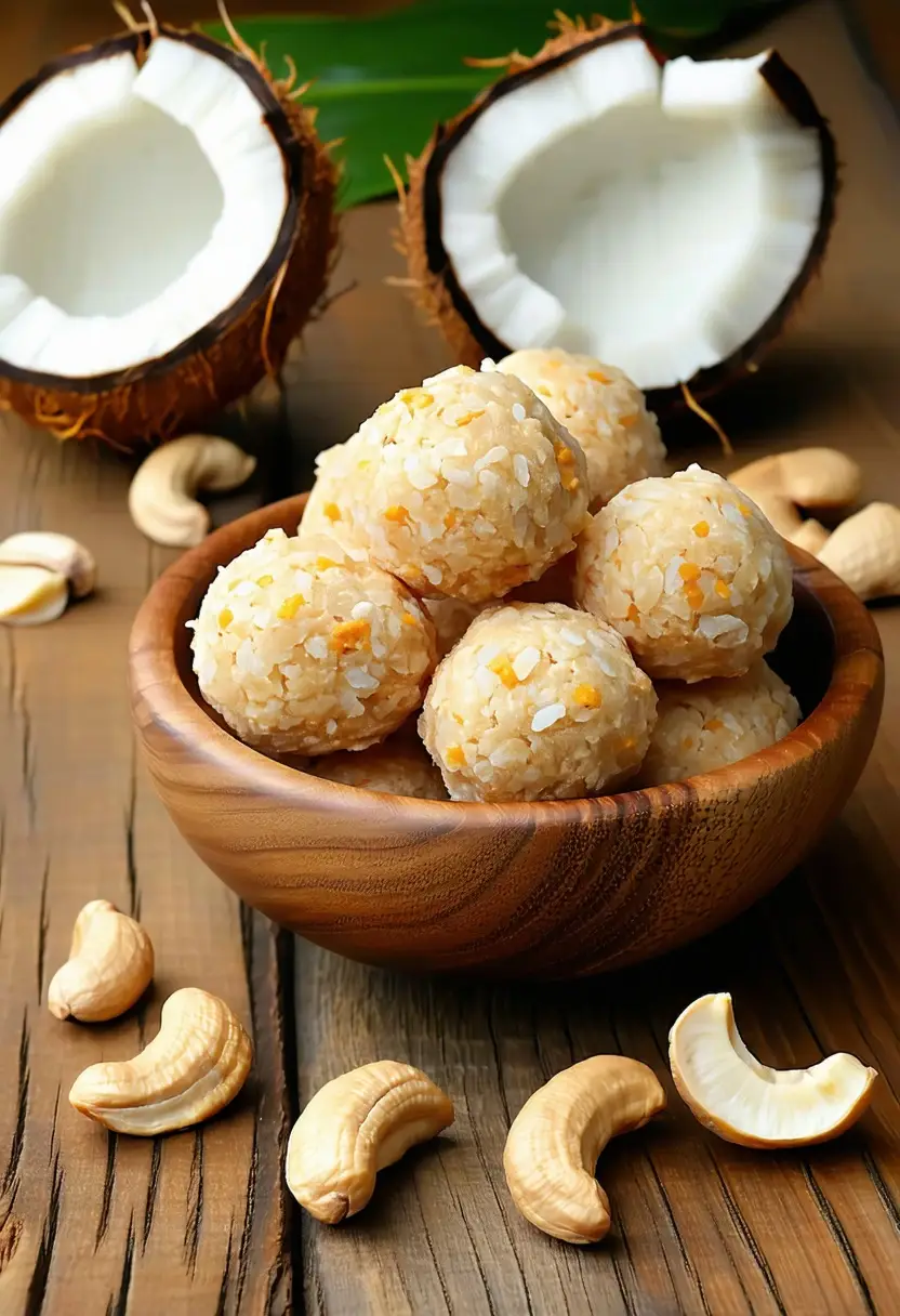Coconut Cashew Raw Bites Recipe | Give Me Cookie