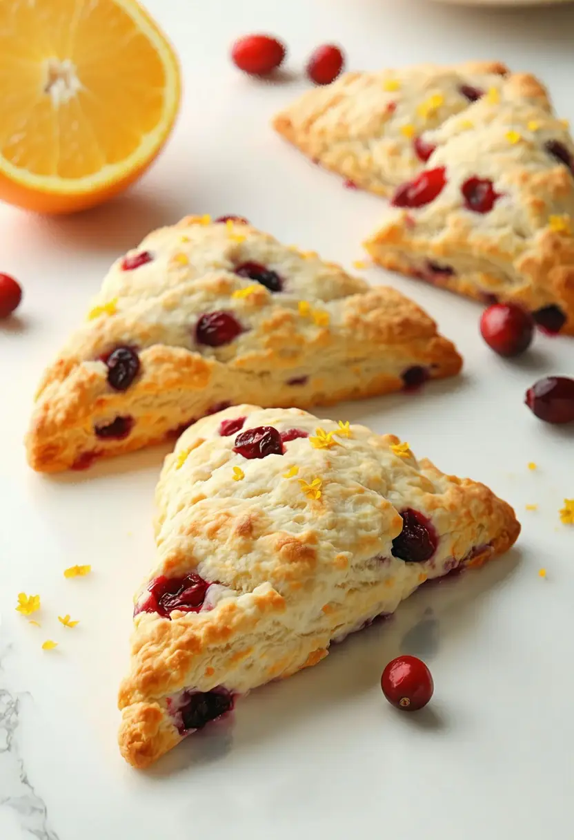 Recipe Image Cranberry Orange Scones