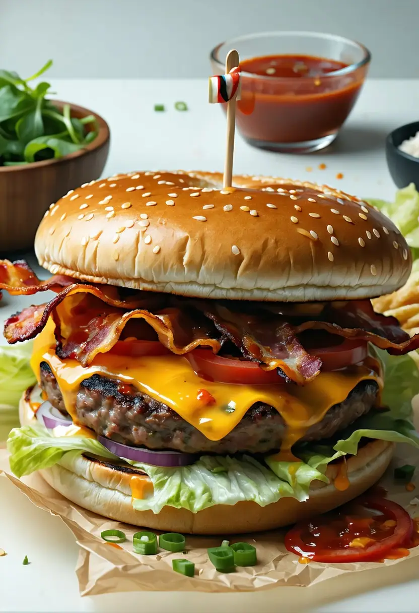 Recipe Image Delicious BBQ Bacon Burger