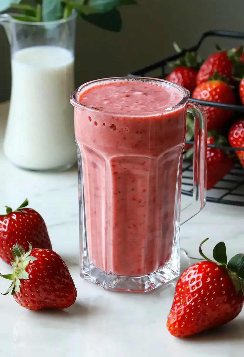 Recipe Image Easy Strawberry Banana Smoothie