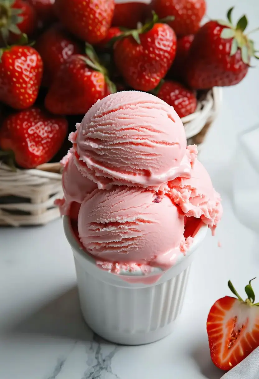 Recipe Image Fresh Strawberry Ice Cream