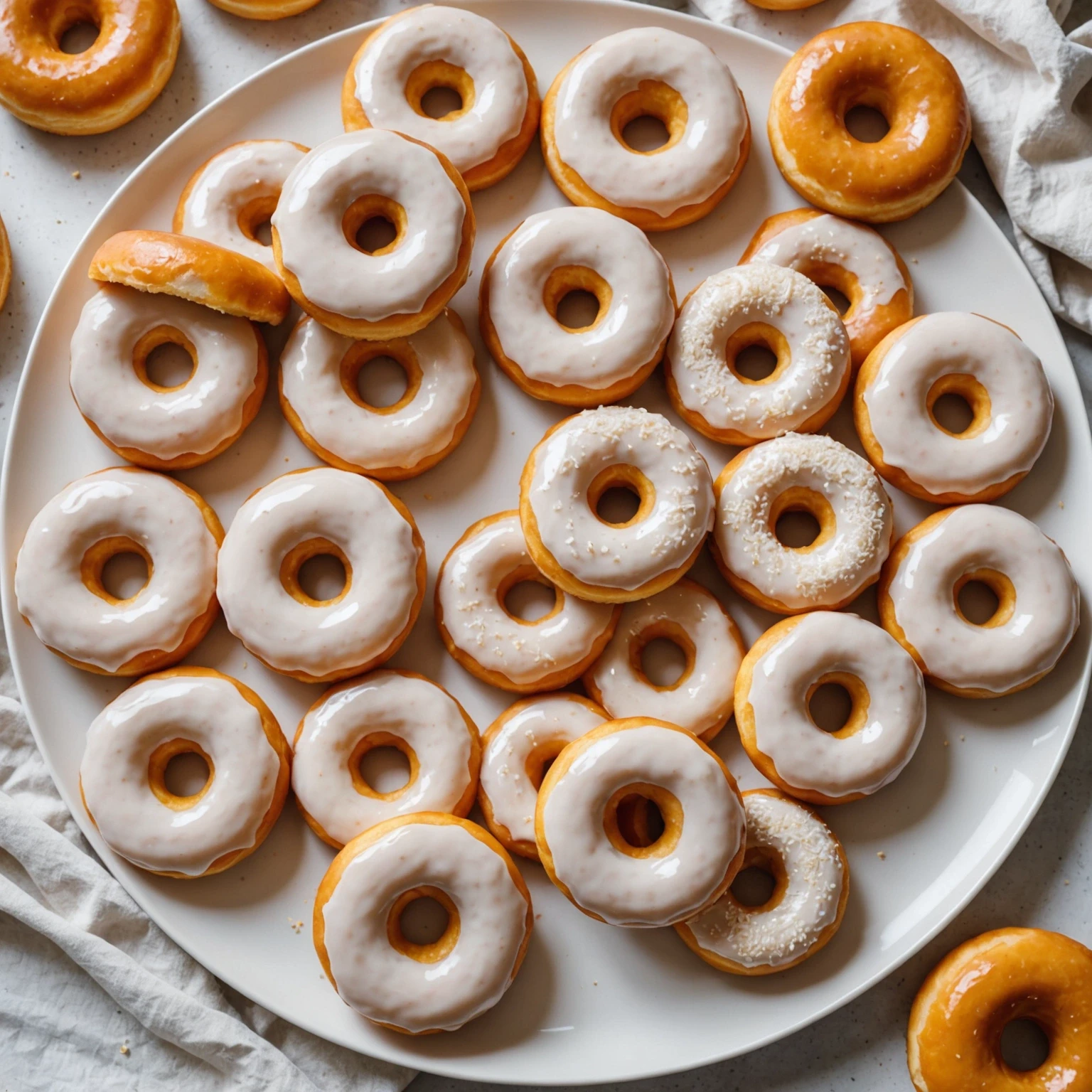 Recipe Image Glazed Vanilla Donuts