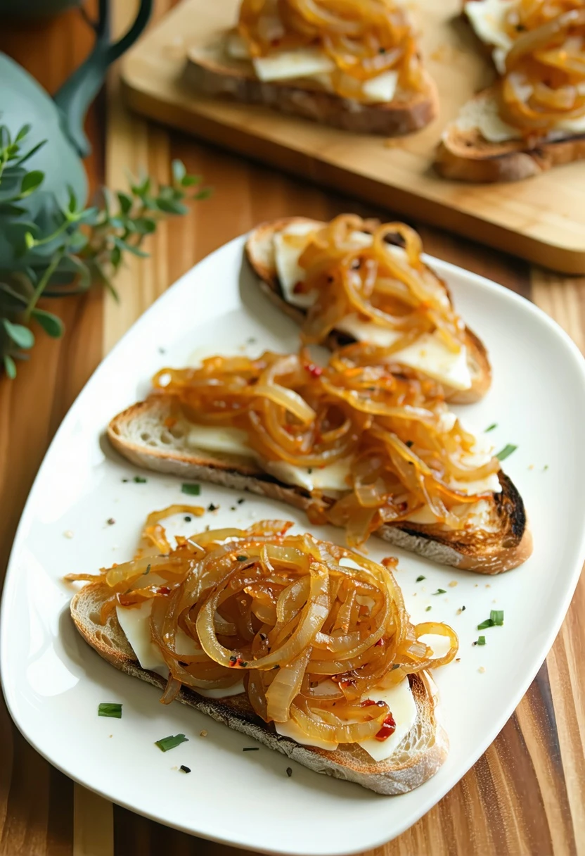 Golden Caramelized Onion and Cheese Toast Recipe | Give Me Cookie