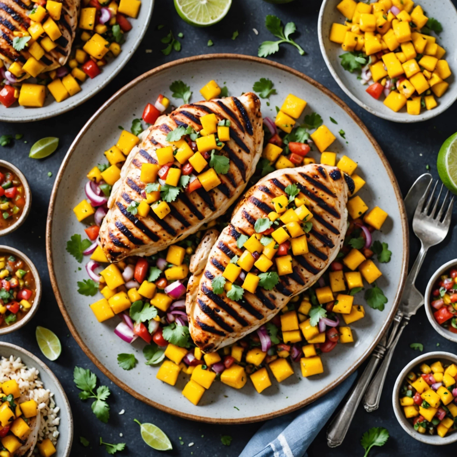 Recipe Image Grilled Chicken with Mango Salsa