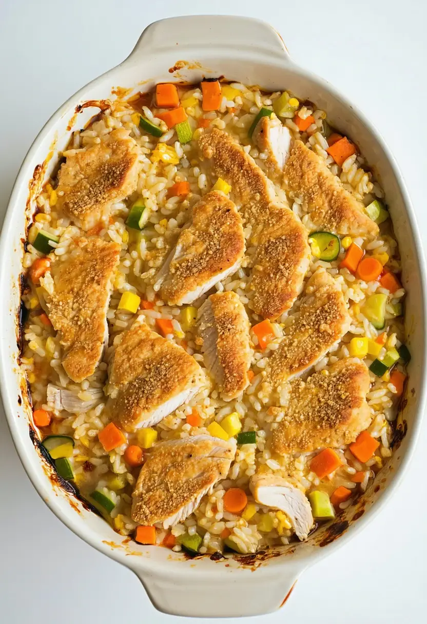 Recipe Image Hearty Chicken and Rice Casserole