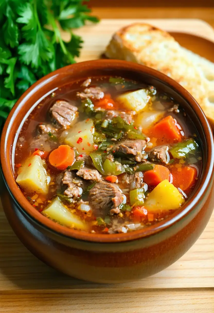 Recipe Image Hearty Chunky Vegetable Beef Soup