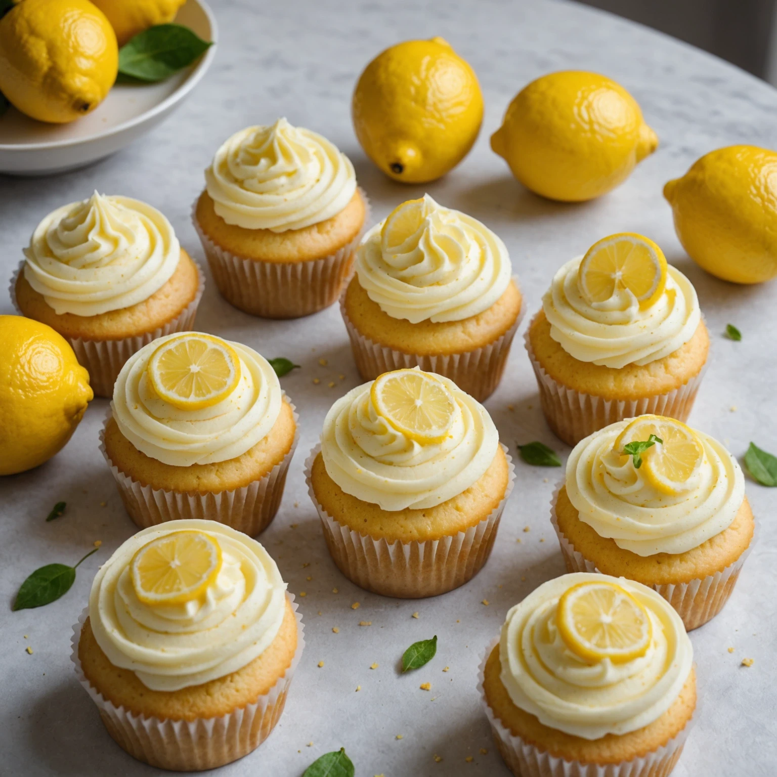 Recipe Image Lemon Cupcakes with Buttercream