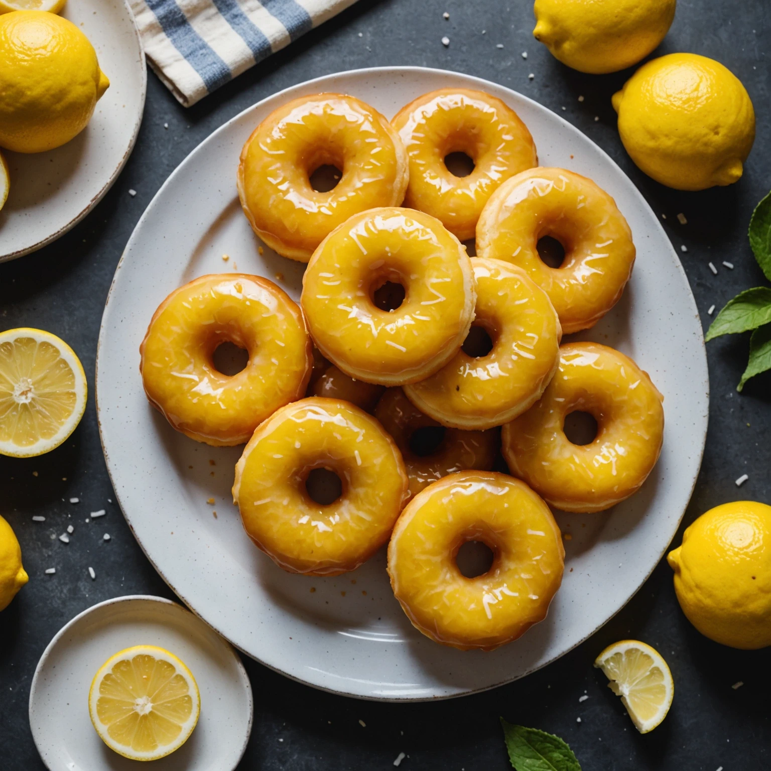 Recipe Image Lemon Drizzle Donuts