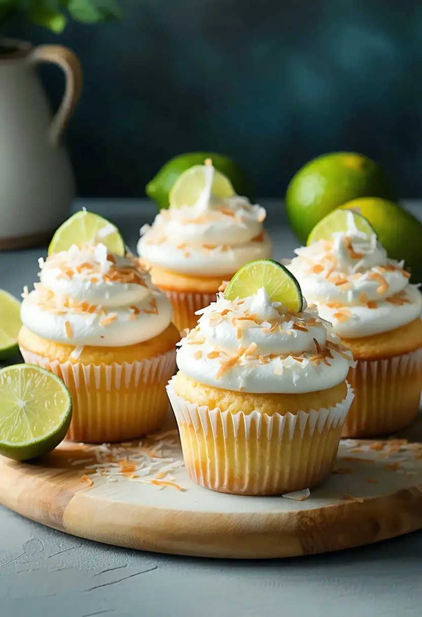 Recipe Image Lime Coconut Cupcakes