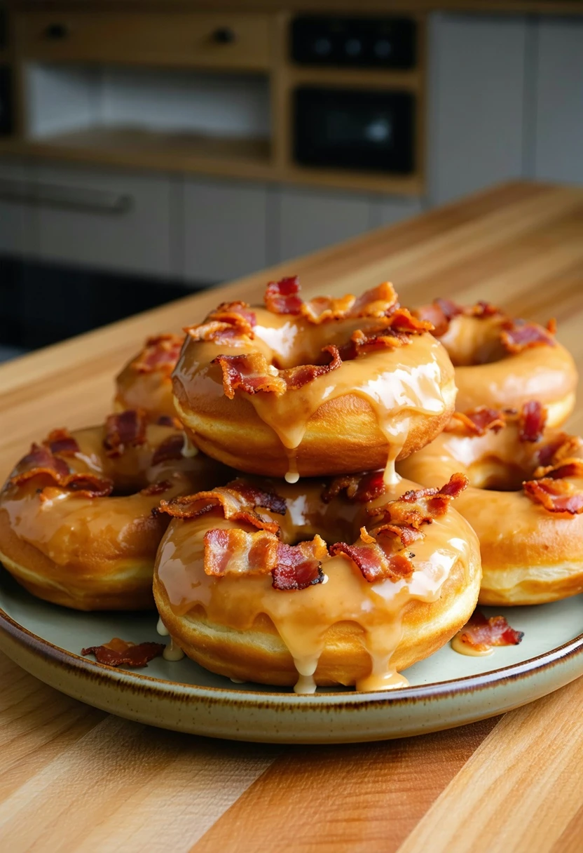 Maple Bacon Donuts Recipe | Give Me Cookie
