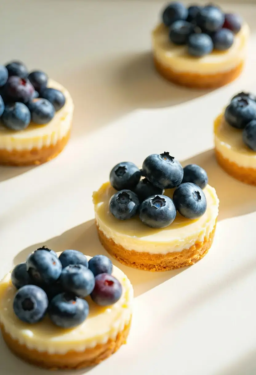 Recipe Image Mini Blueberry Cheesecakes