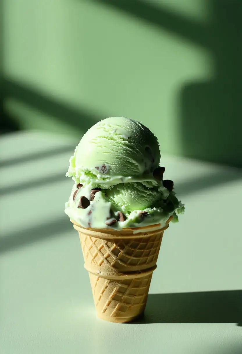 Recipe Image Mint Chocolate Chip Ice Cream