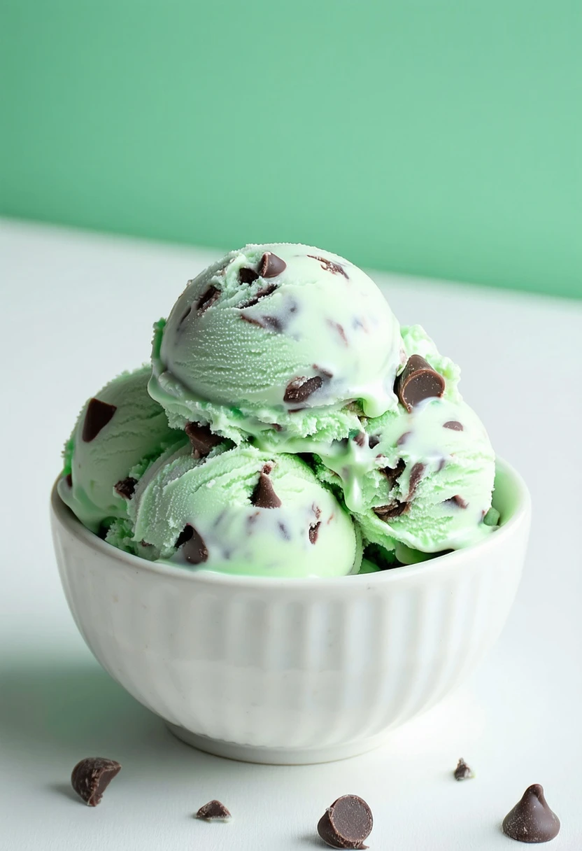 Recipe Image Mint Chocolate Chip Ice Cream