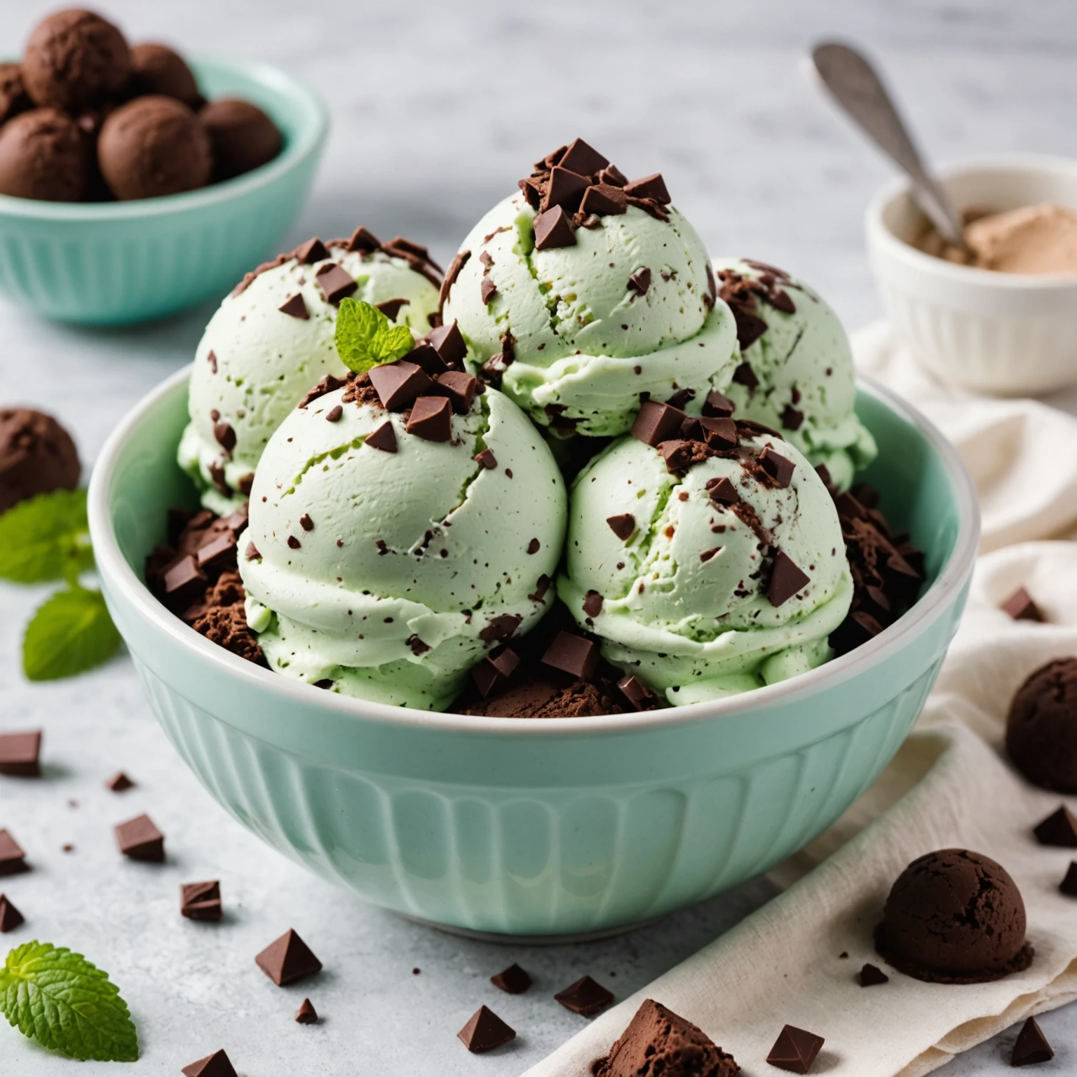 Recipe Image Mint Chocolate Chip Ice Cream