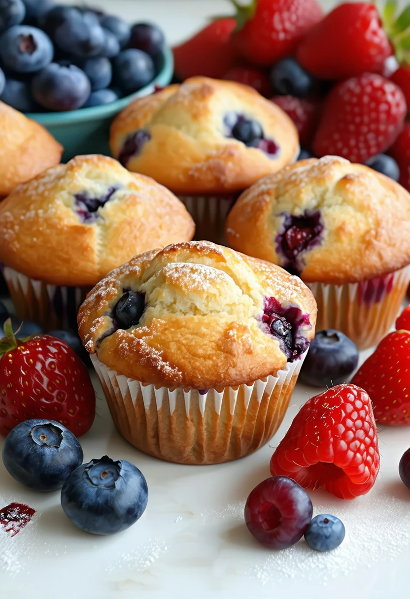Recipe Image Mixed Berry Muffins