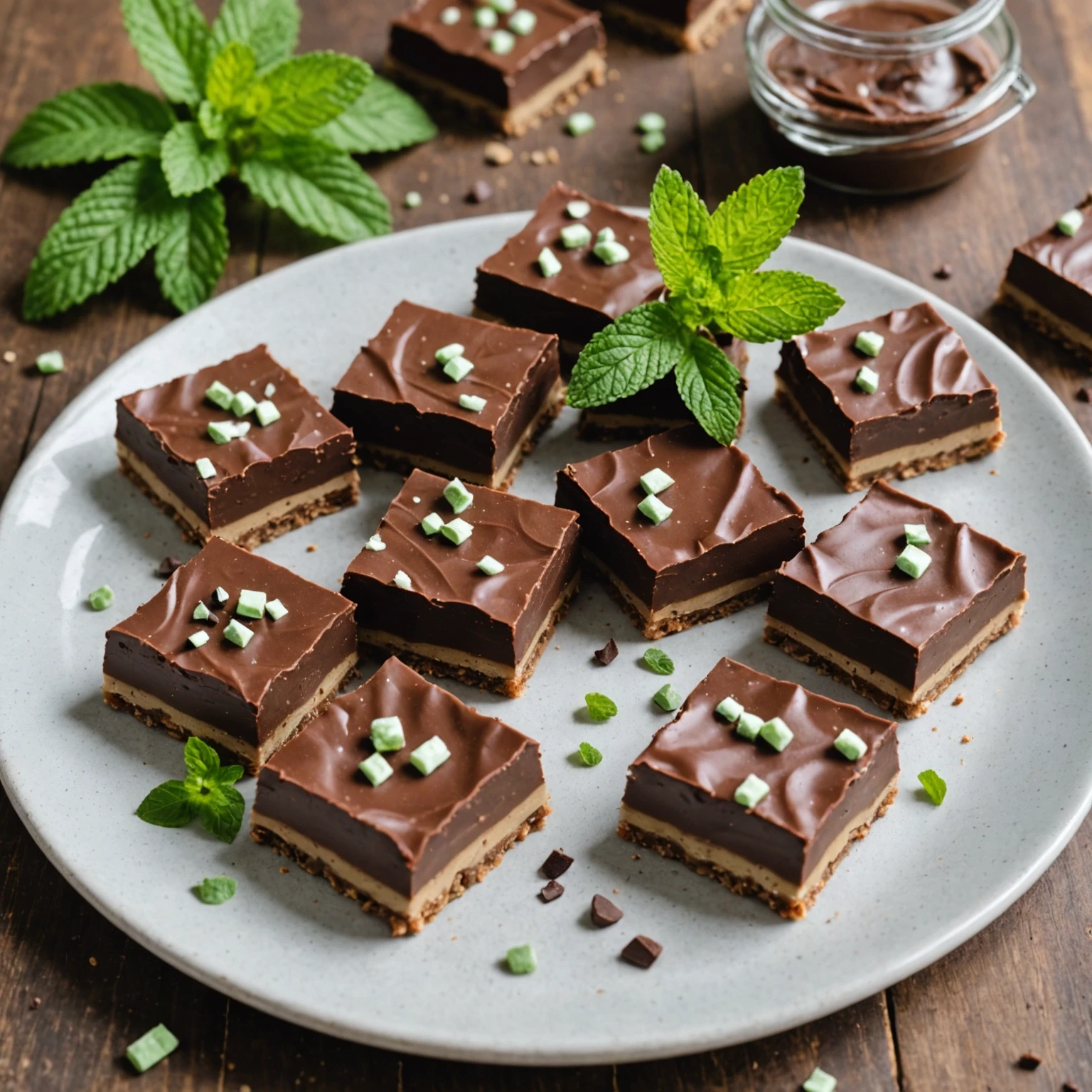 Recipe Image No-Bake Chocolate Mint Bars