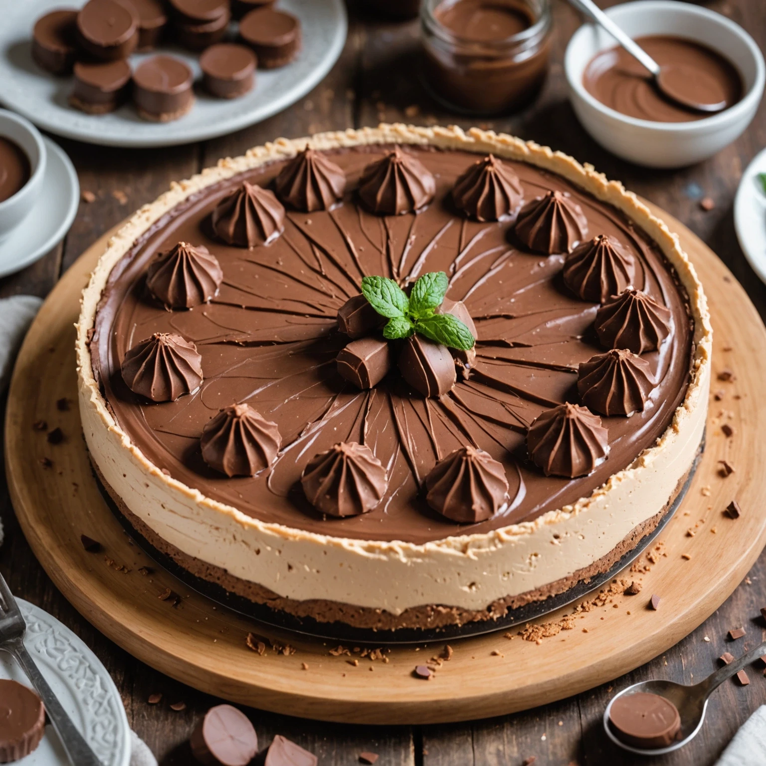 Recipe Image No-Bake Nutella Cheesecake