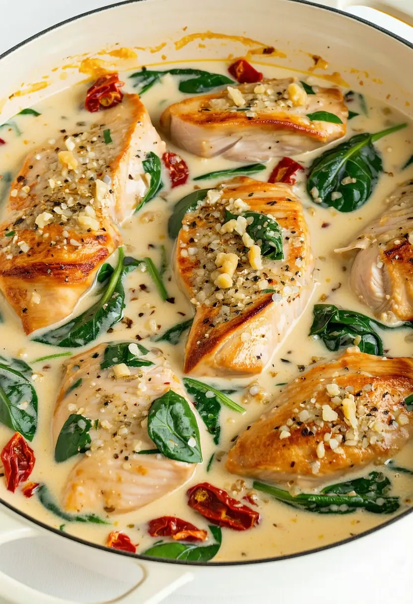 One-Pot Creamy Tuscan Chicken Recipe | Give Me Cookie