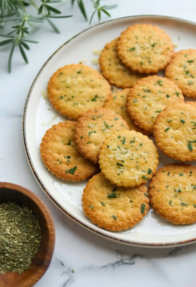 Recipe Image Parmesan Herb Crackers