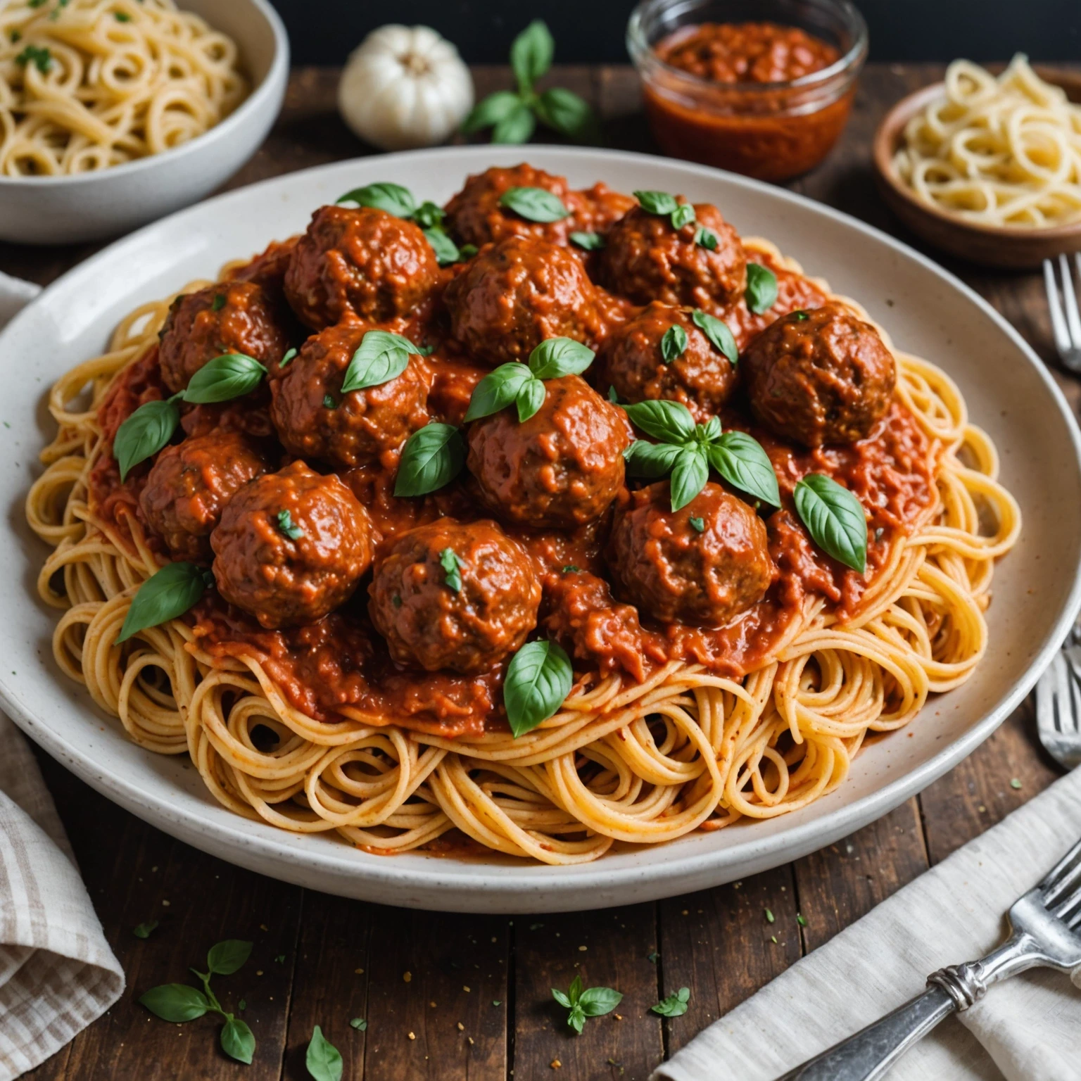 Recipe Image Pasta with Meatballs
